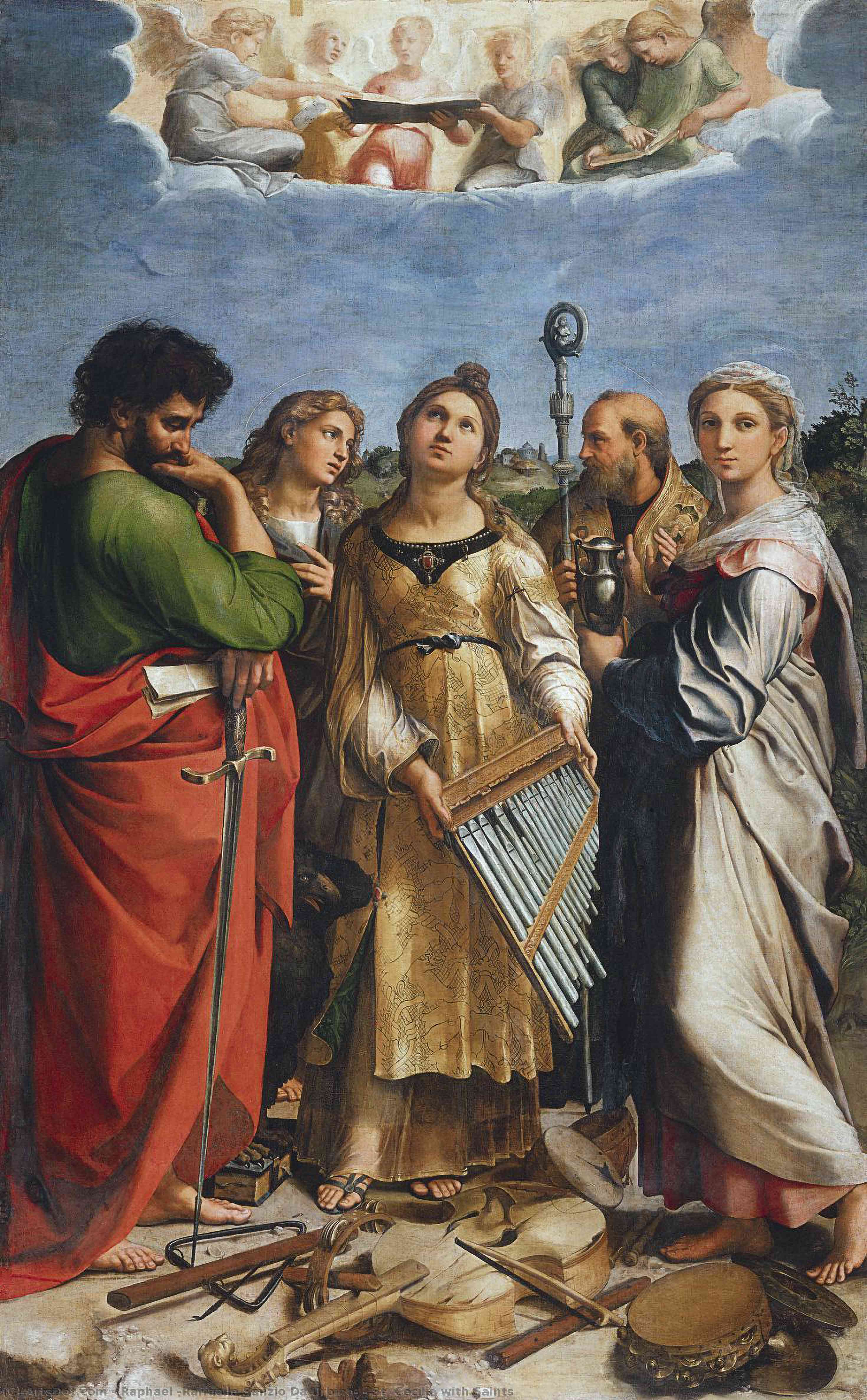 St. Cecilia With Saints — Rafael