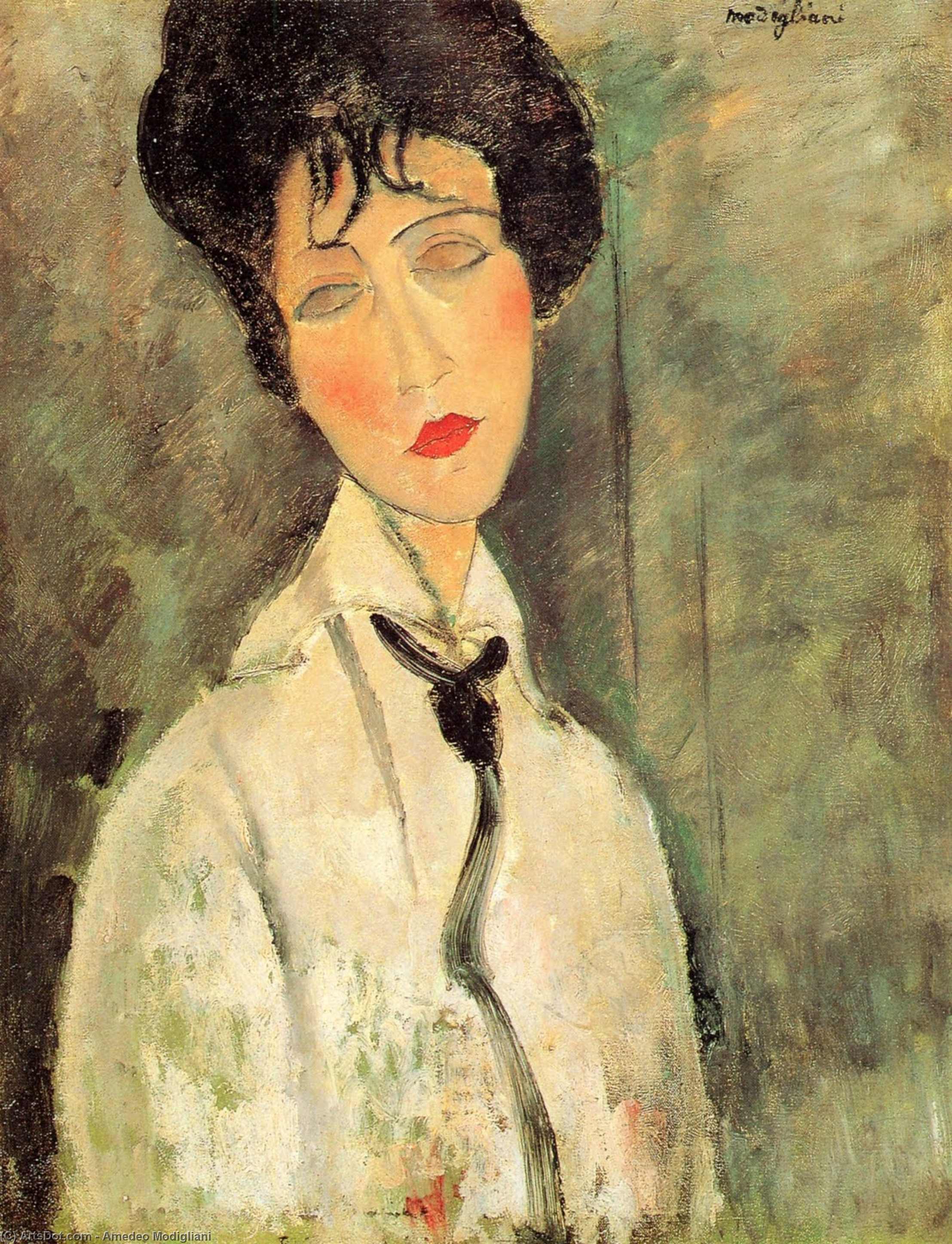 Femme Au Nœud Papillon — Amedeo Clemente Modigliani