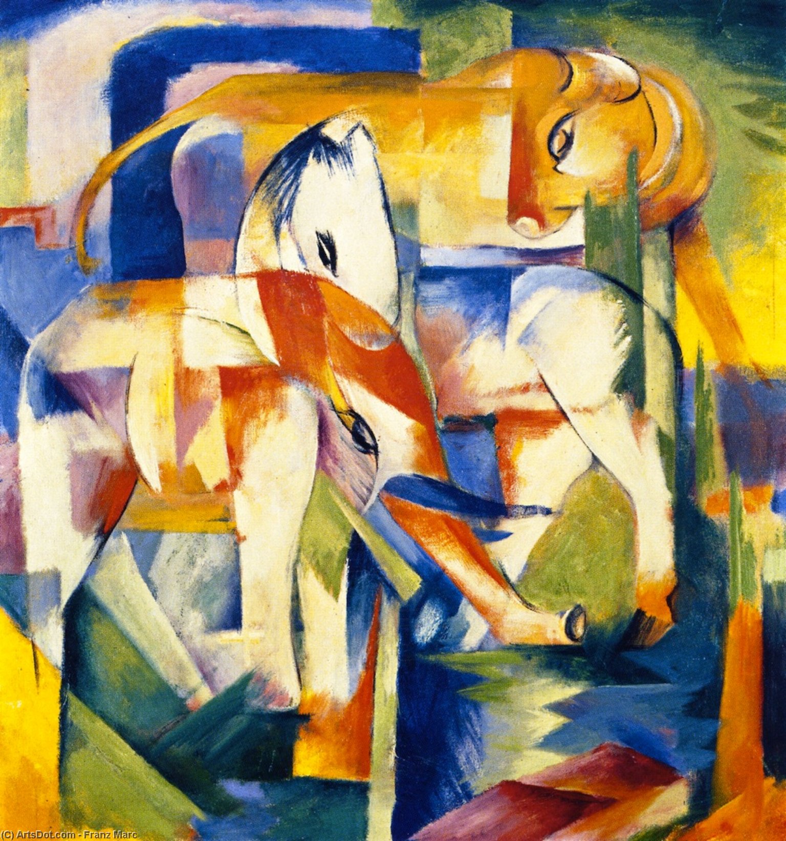 Franz Marc - Elephant, Horse, Cattle