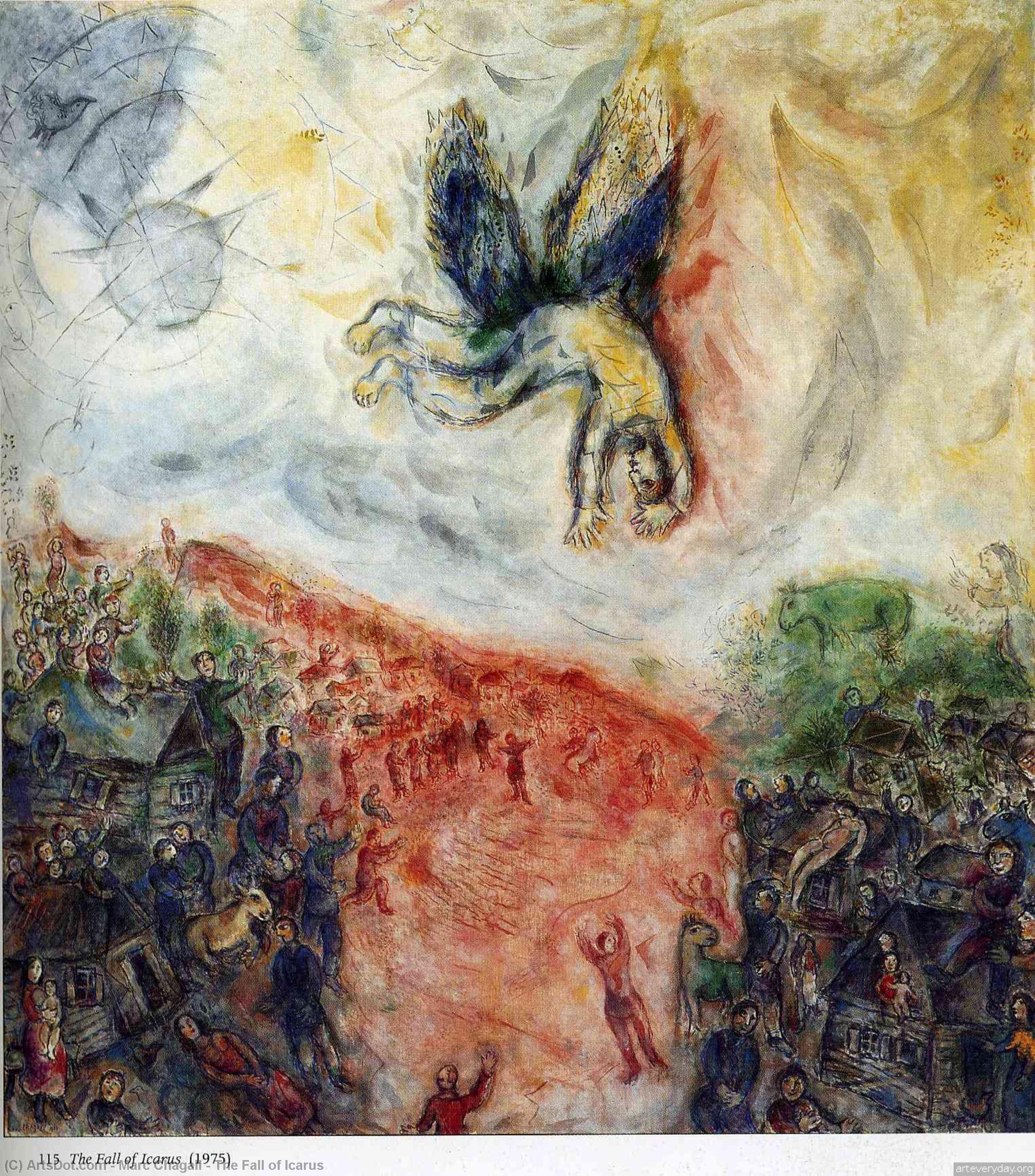 Marc Chagall - Ikaruksen laskeutuminen