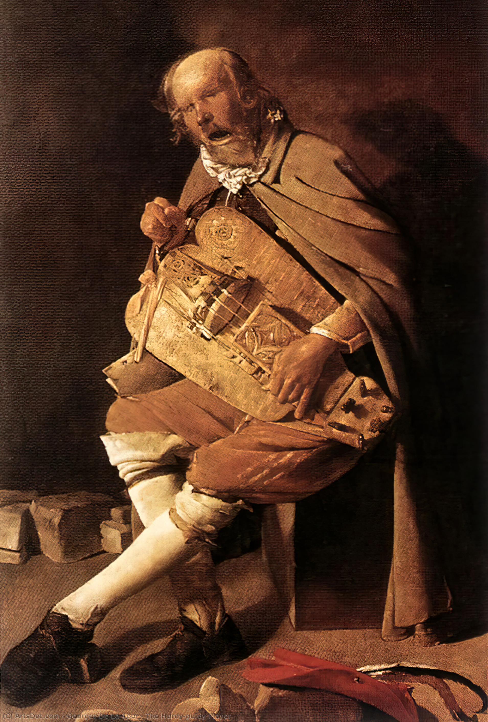 Il Giocatore Di Hurdy-gurdy — Georges De La Tour