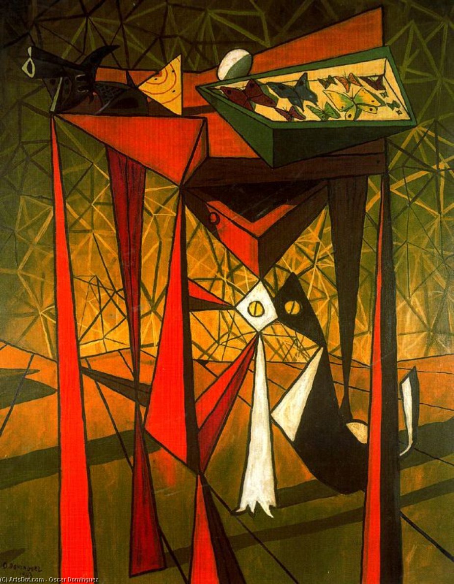 The Red Table — Óscar Domínguez