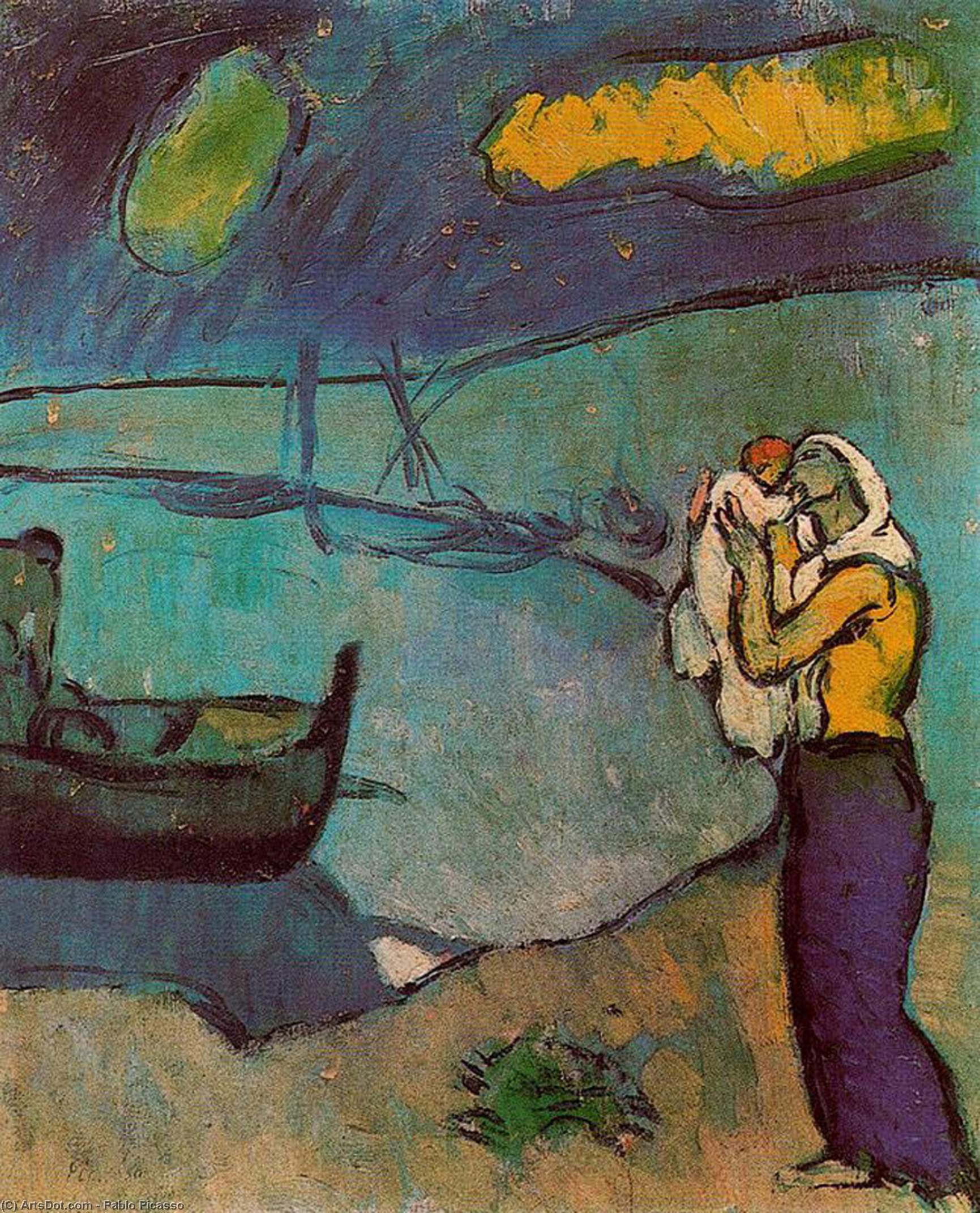 Pablo Picasso - Mãe e filho na praia