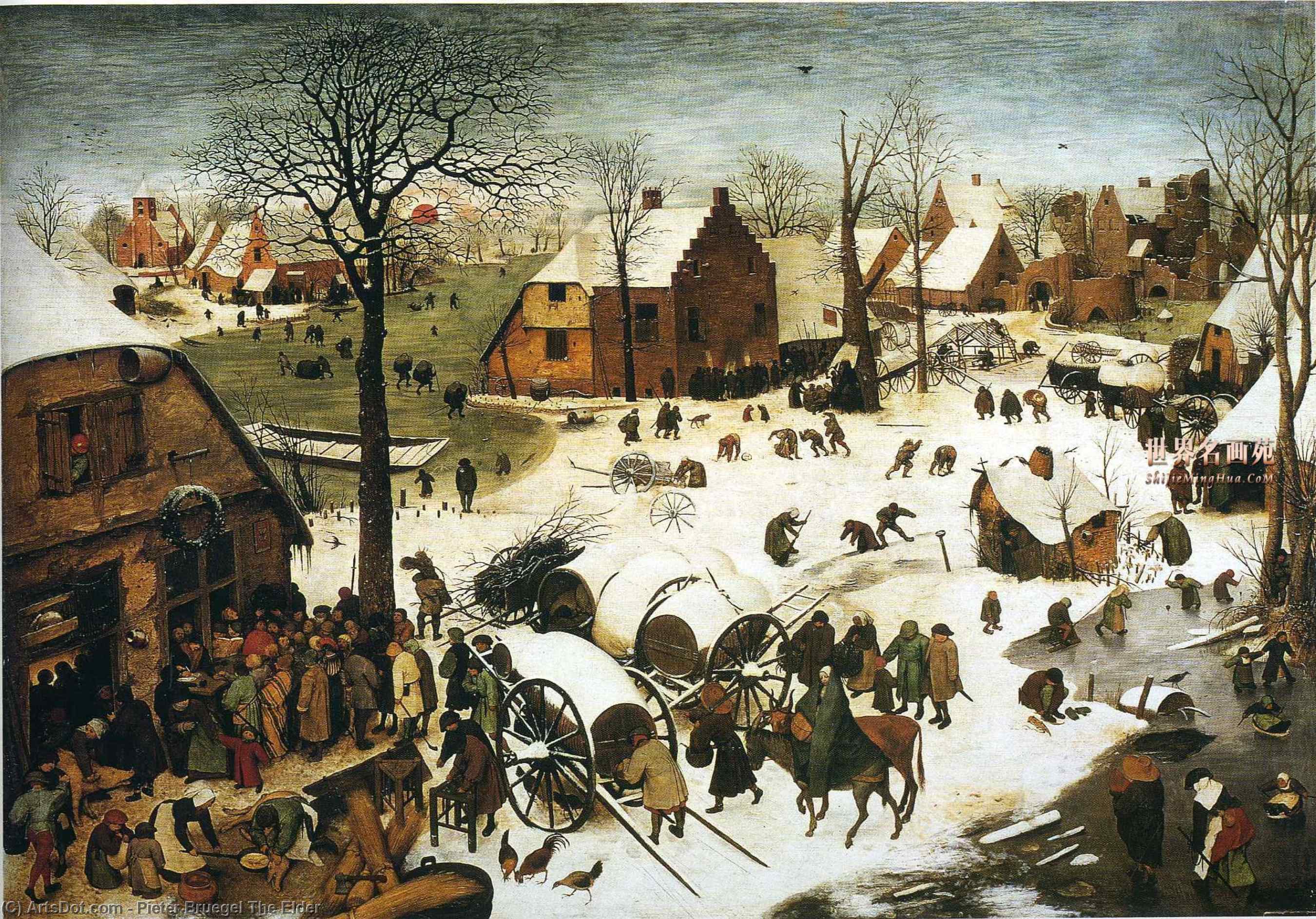 Pieter Bruegel Van Aalst - Census at Bethlehem