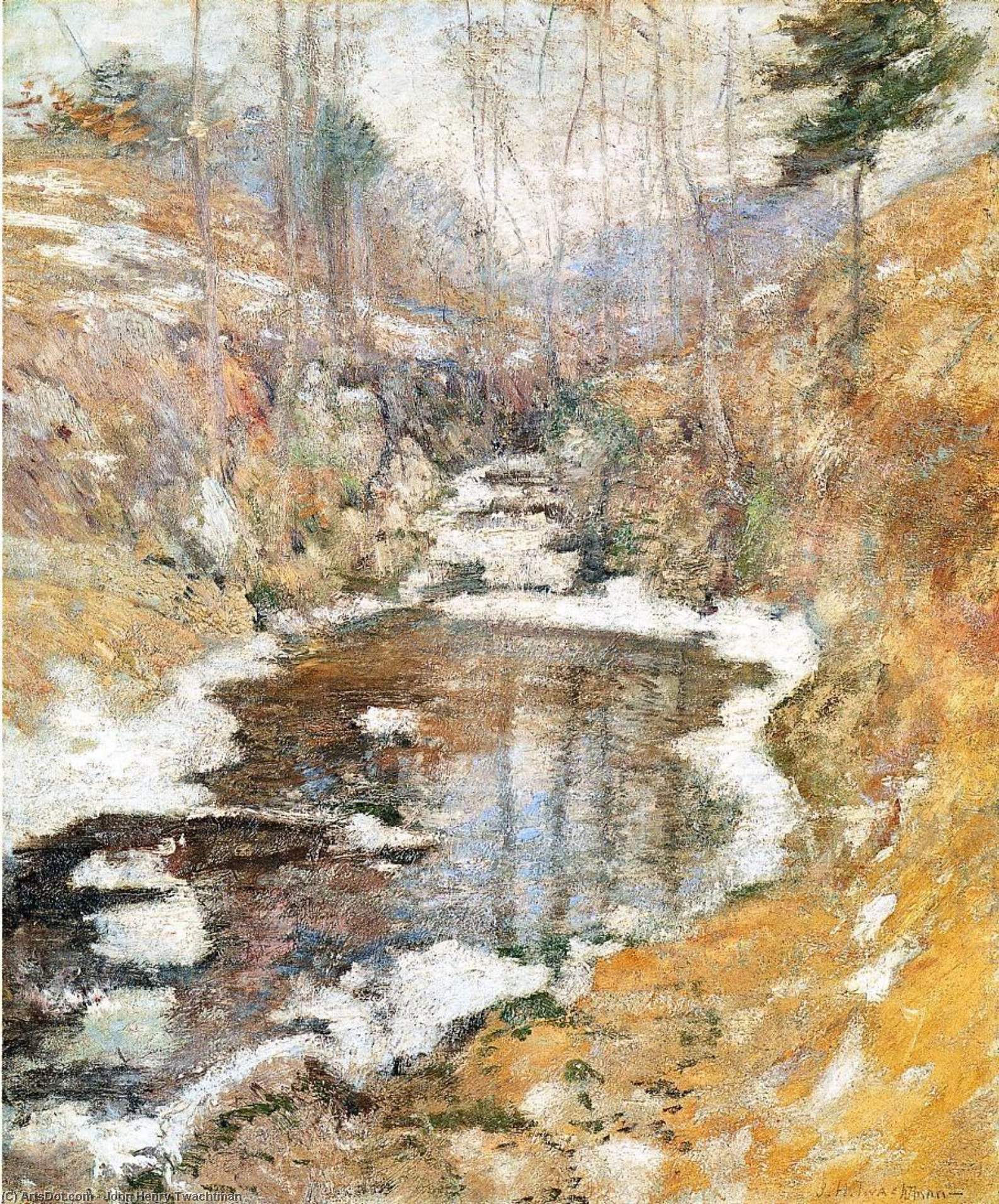 John Henry Twachtman - Hemlock Pool