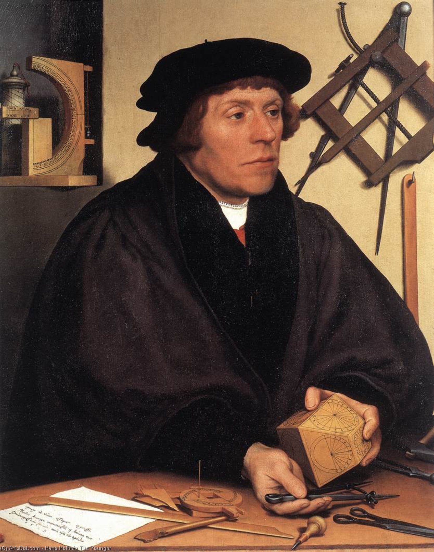 Porträt Von Nikolaus Kratzer — Hans Holbein Der Jüngere