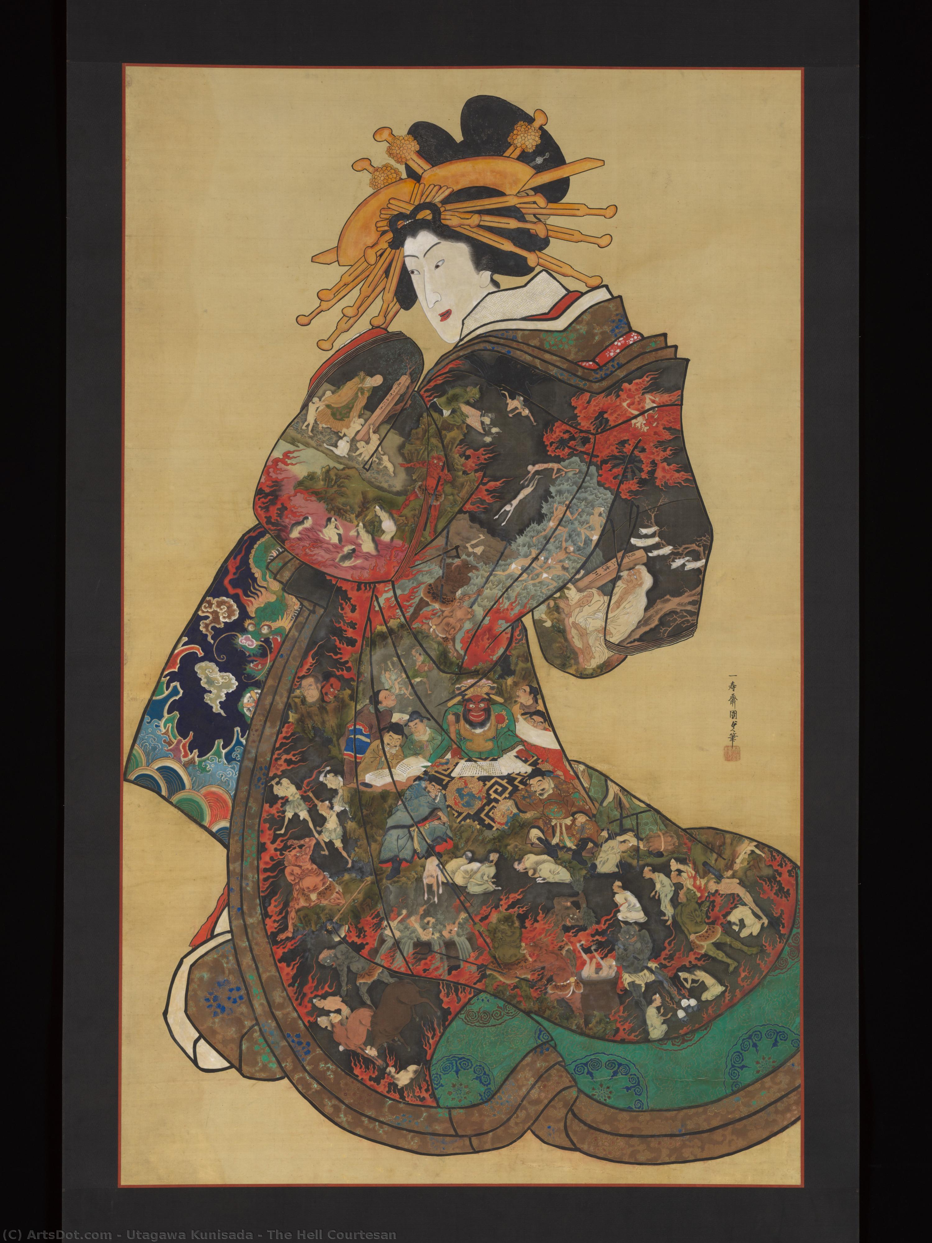 The Hell Courtesan — Kunisada Utagawa