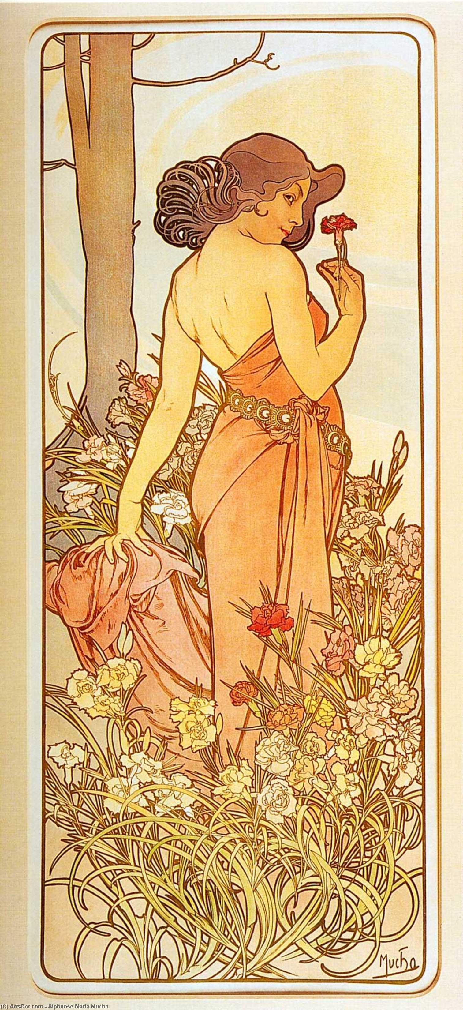 Carnation — Alphonse Mucha