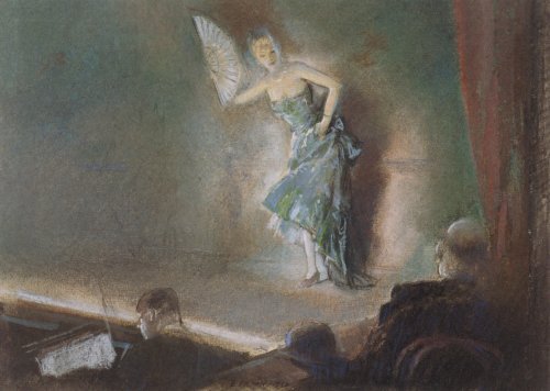 Dancer With Fan — Everett Shinn