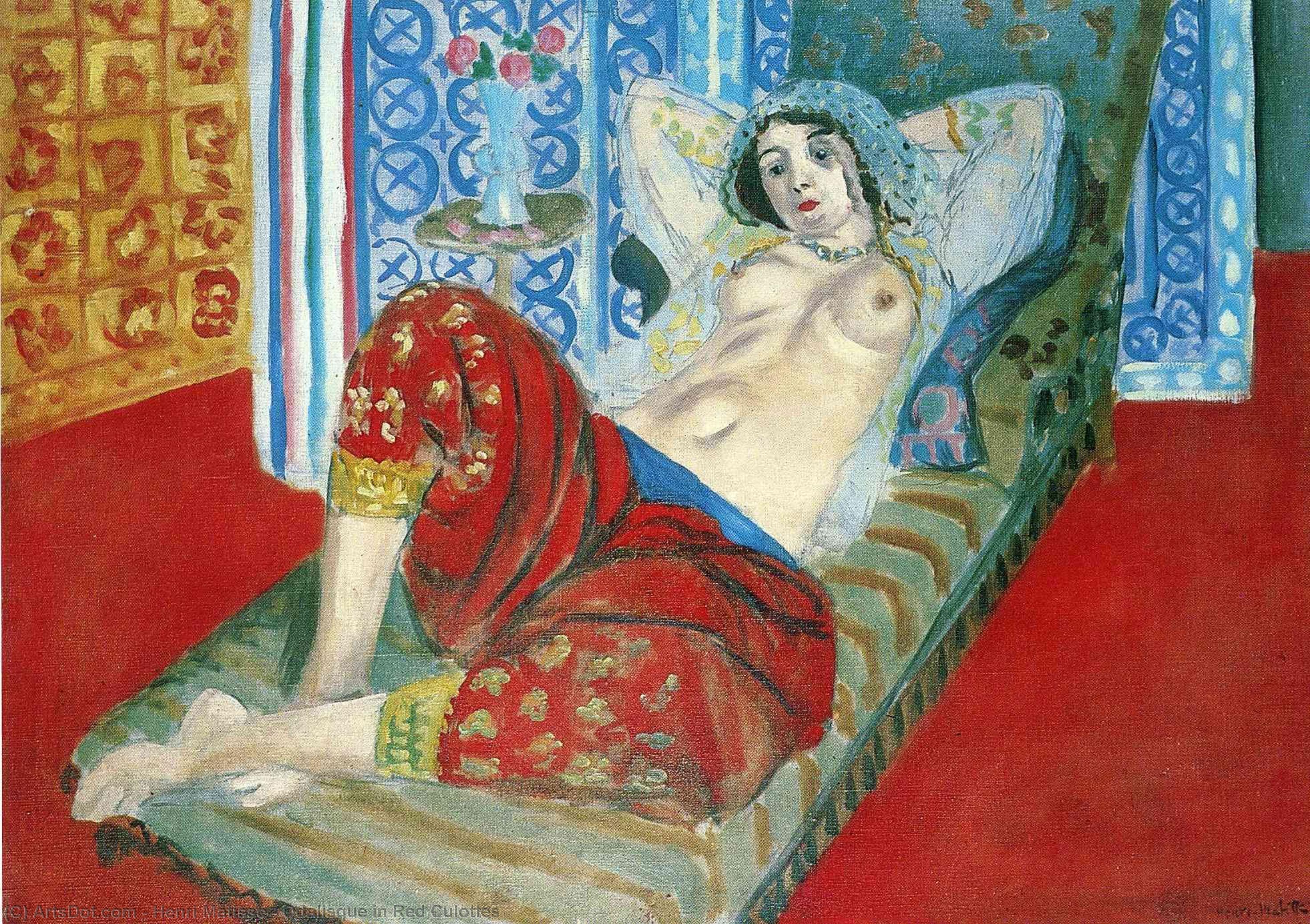 هنري ماتيس - Odalisque in Red Culottes