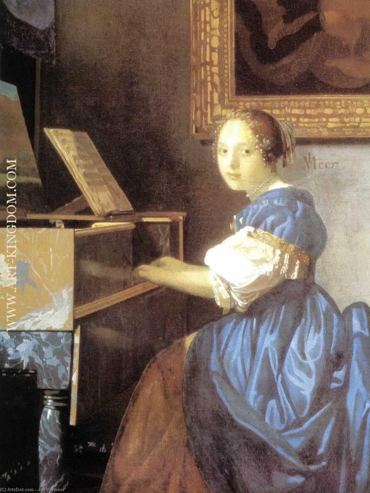La Giovane Seduta Al Virginale — Johannes Vermeer