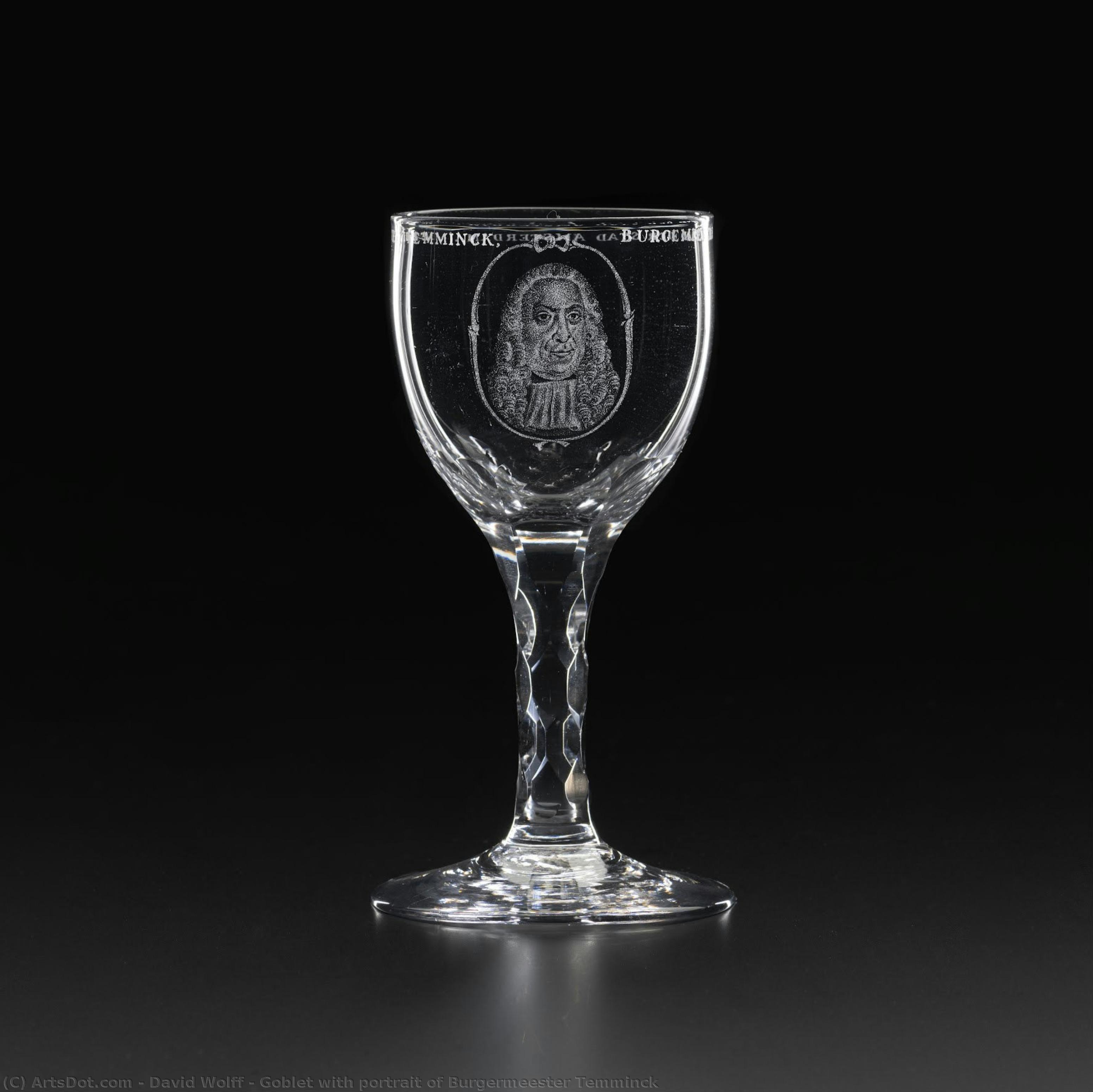 Goblet Cu Portretul Lui Burgermeester Temminck — David Wolff