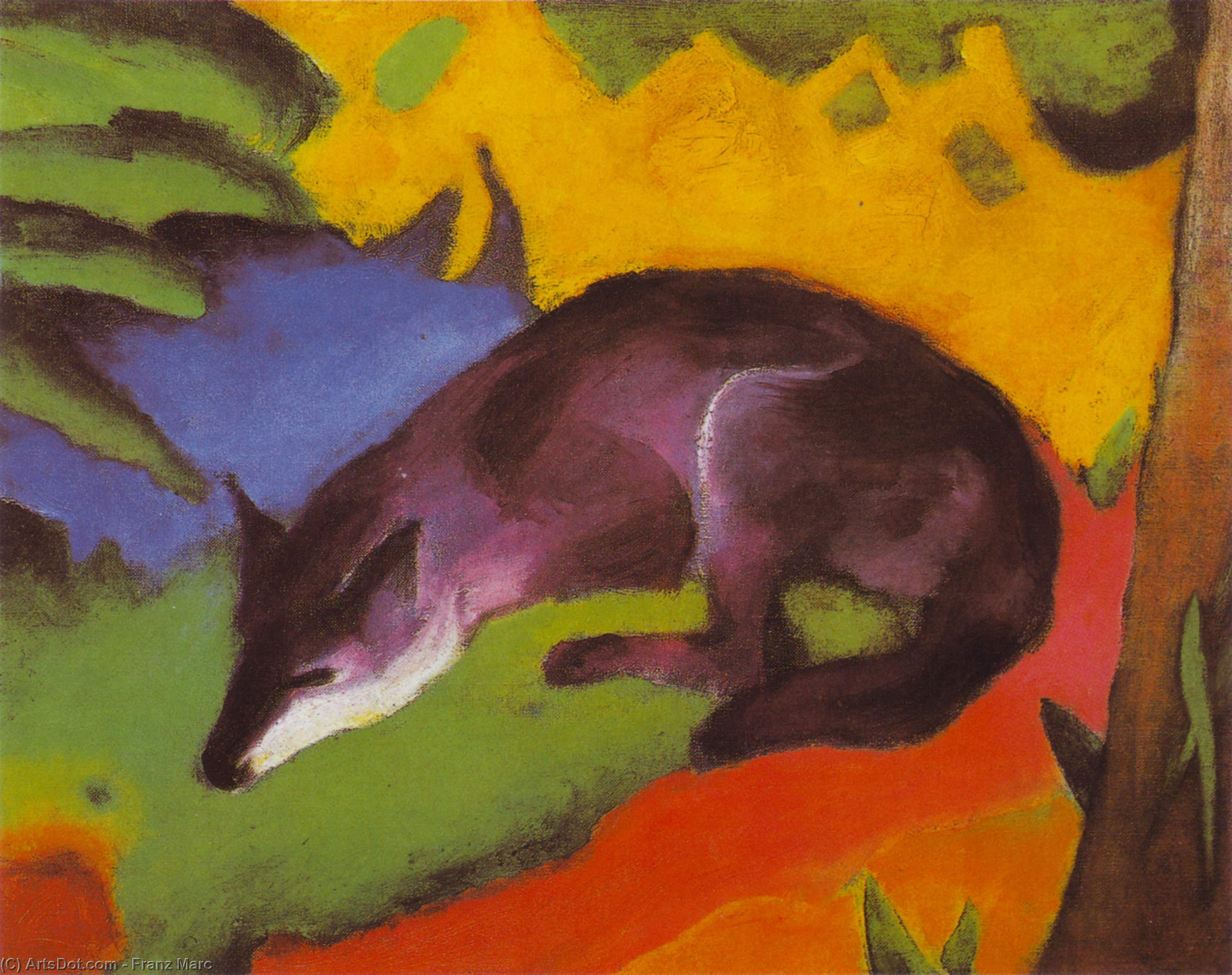 Franz Marc - Blue-Black Fox