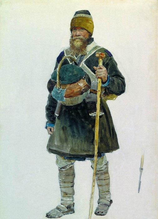 Pilgrim. Study — Ilya Efimovič Repin