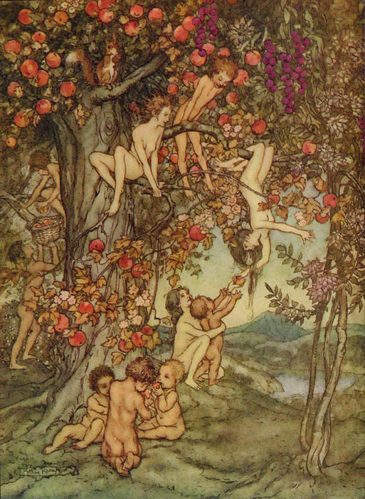 No Trouble — Arthur Rackham