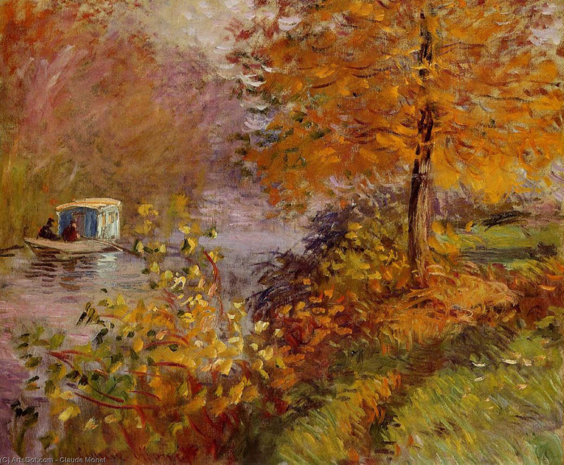 Claude Monet - Das Atelierboot