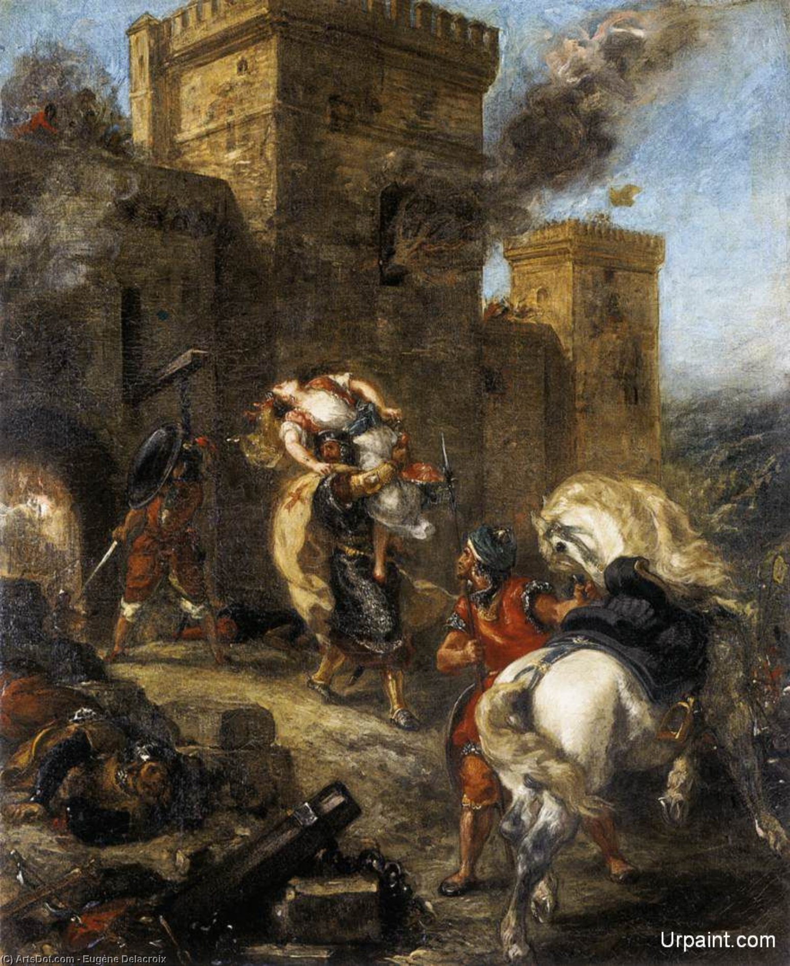 Eugène Delacroix - Die Entführung Rebekka