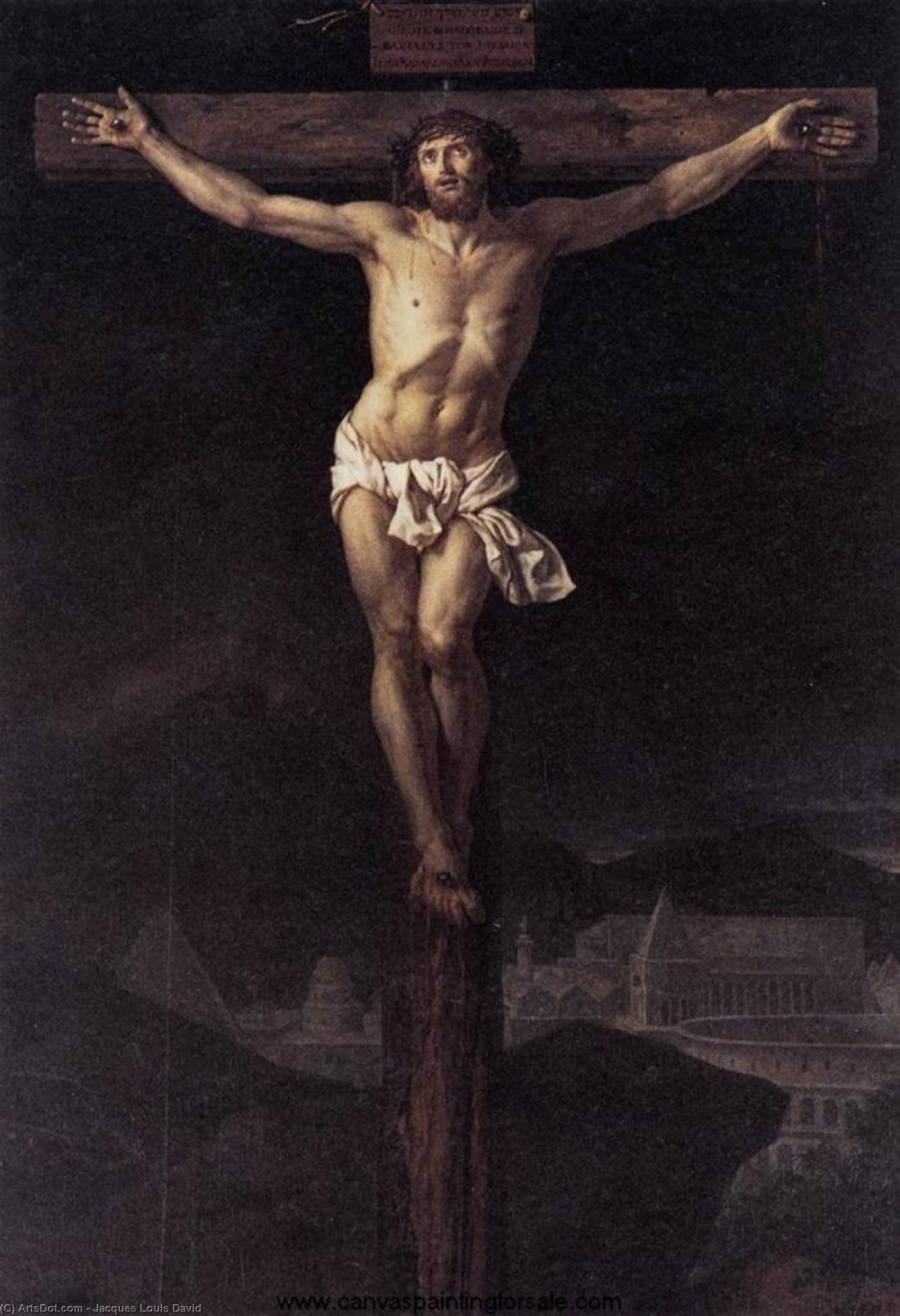 Christ On The Cross — Jacques-louis David