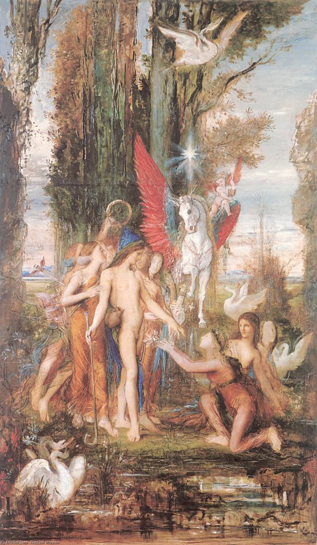 Hesiod And The Muses — Gustave Moreau