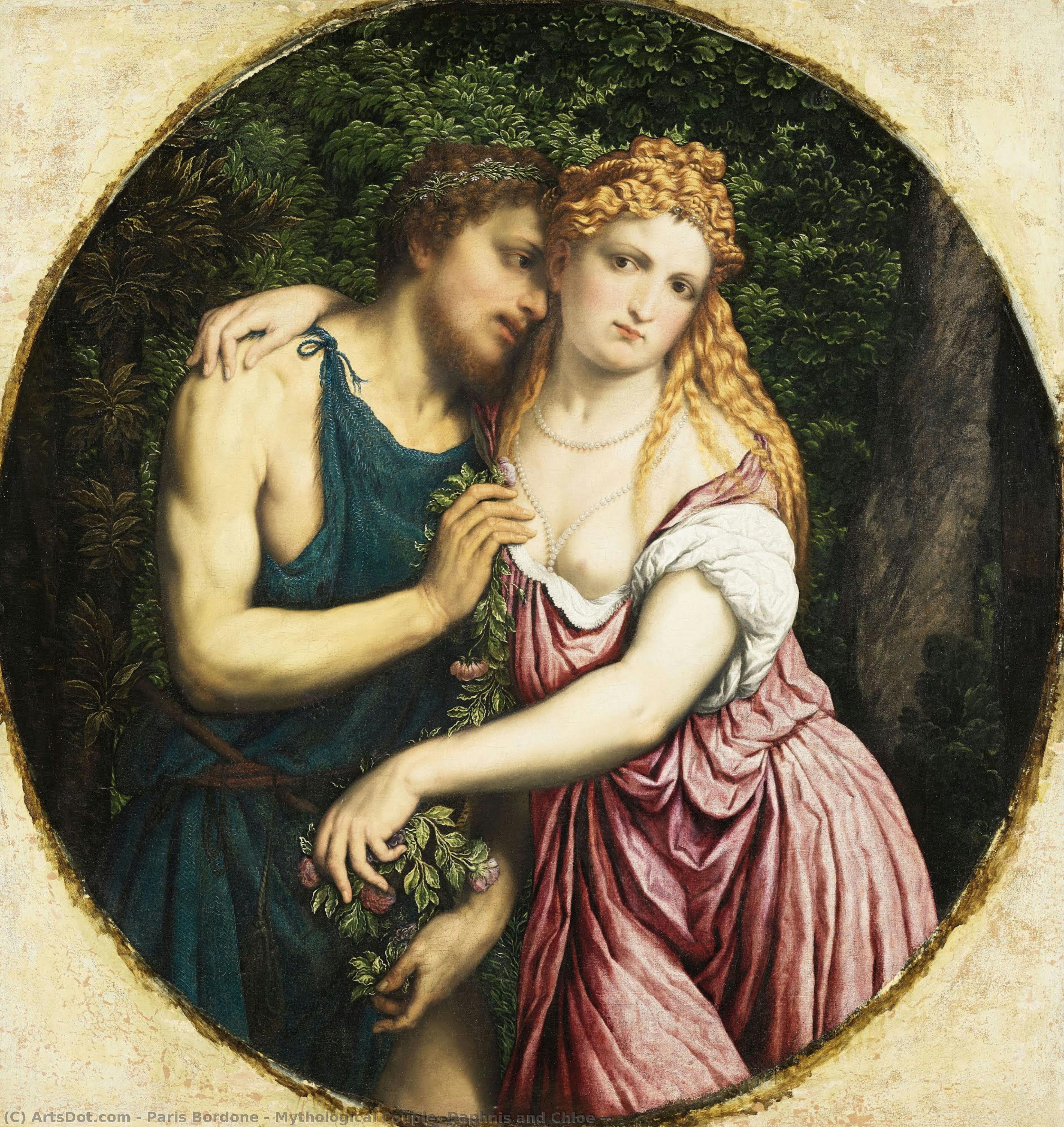Mythological Couple (daphnis And Chloe ?) — Paris Bordone