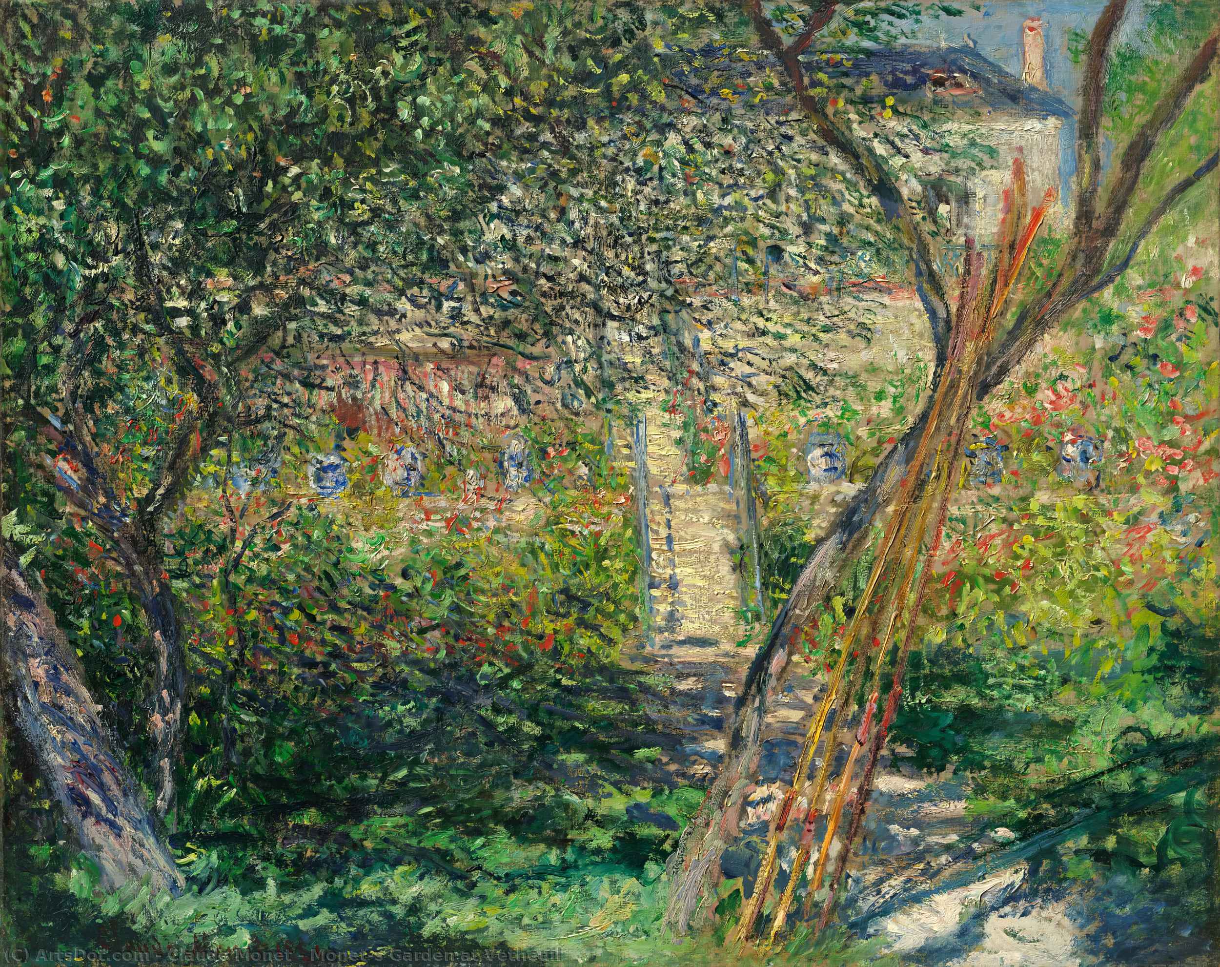 Monets Garten In Vetheuil — Claude Monet