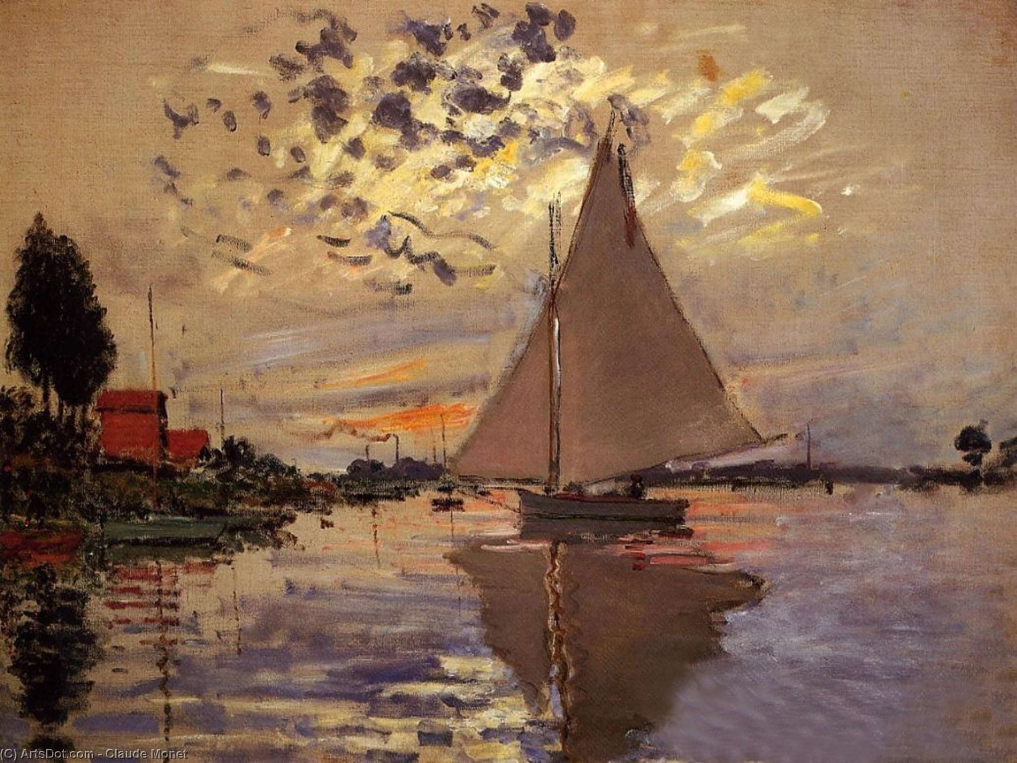 Claude Monet - Traghetti a Le Petit-Gennevilliers