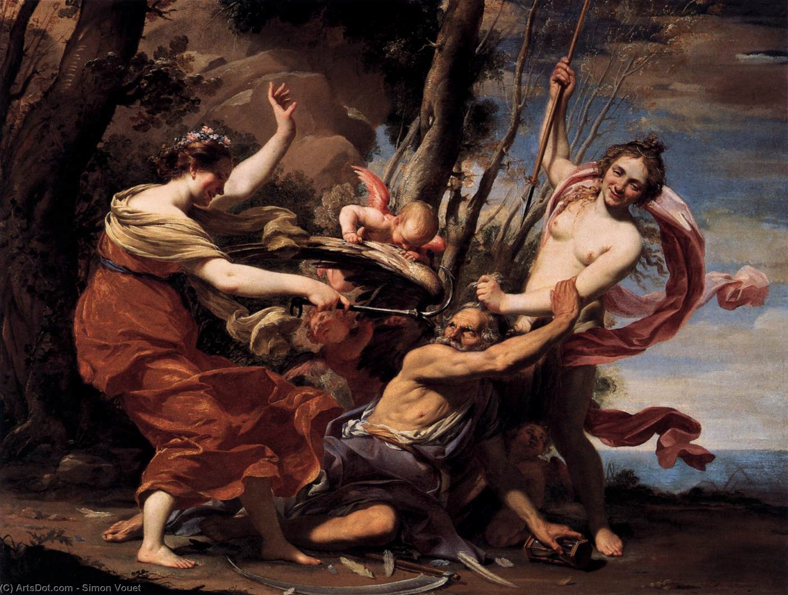 Il Padre Tempo Sconfitto Dall'amore, La Speranza E La Bellezza — Simone Vouet