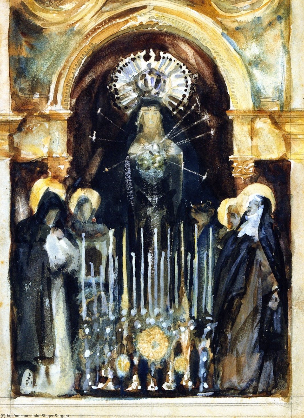 John Singer Sargent - Virgen şi Sfinţi