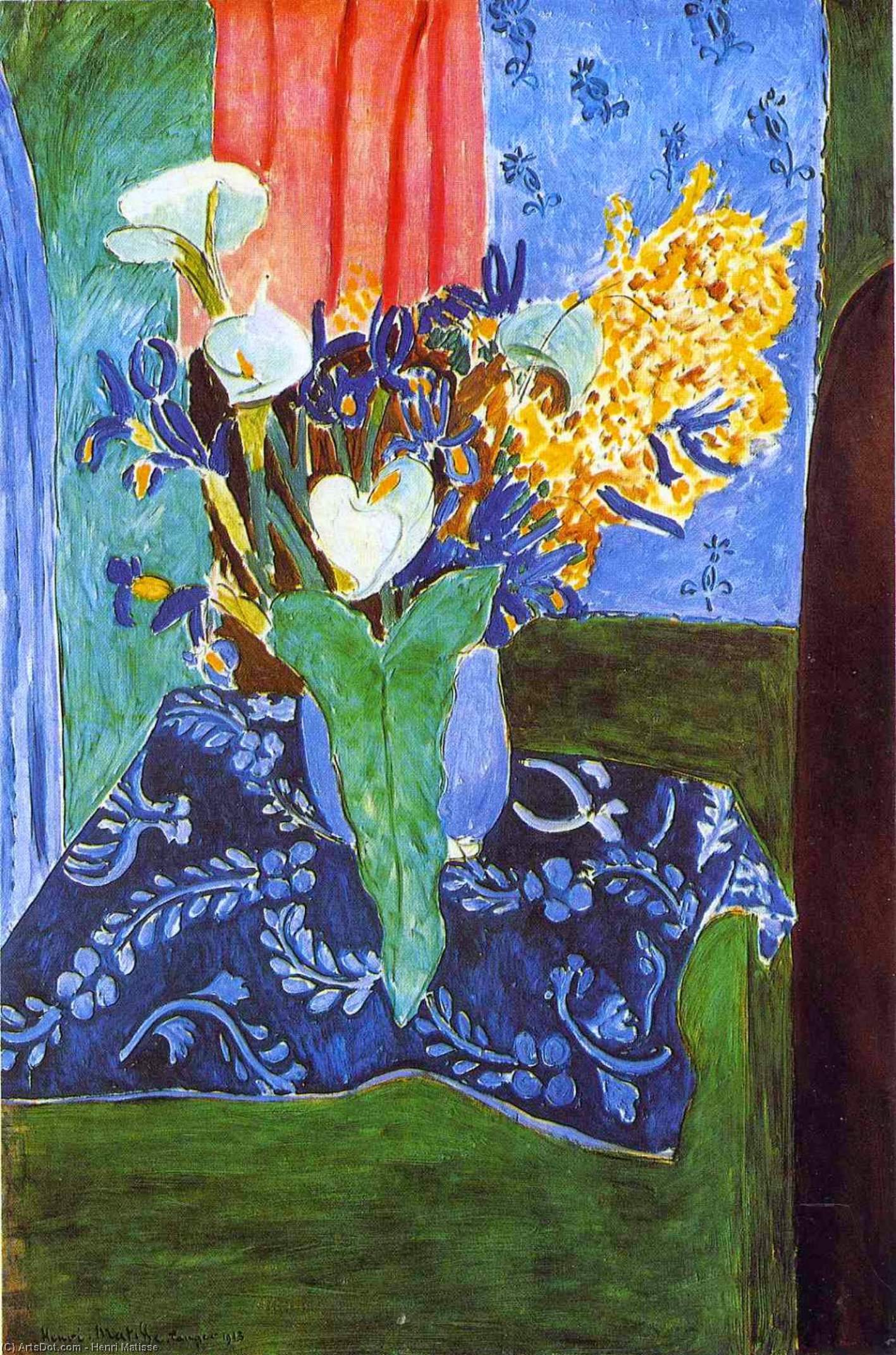 Lalele Calla, Gladiole Și Mimoză — Henri Matisse