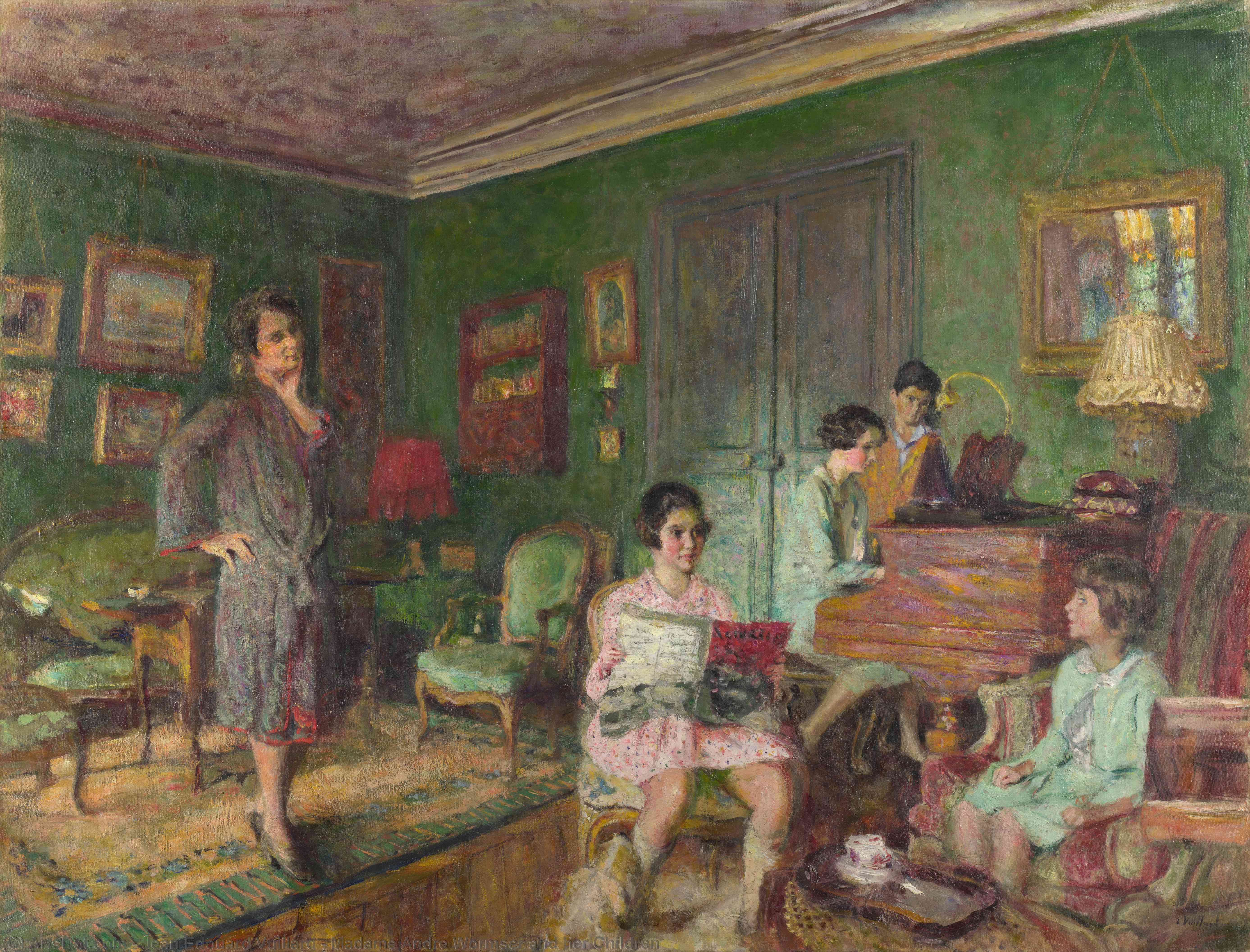 Madame Andre Wormser And Her Children — Jean-édouard Vuillard