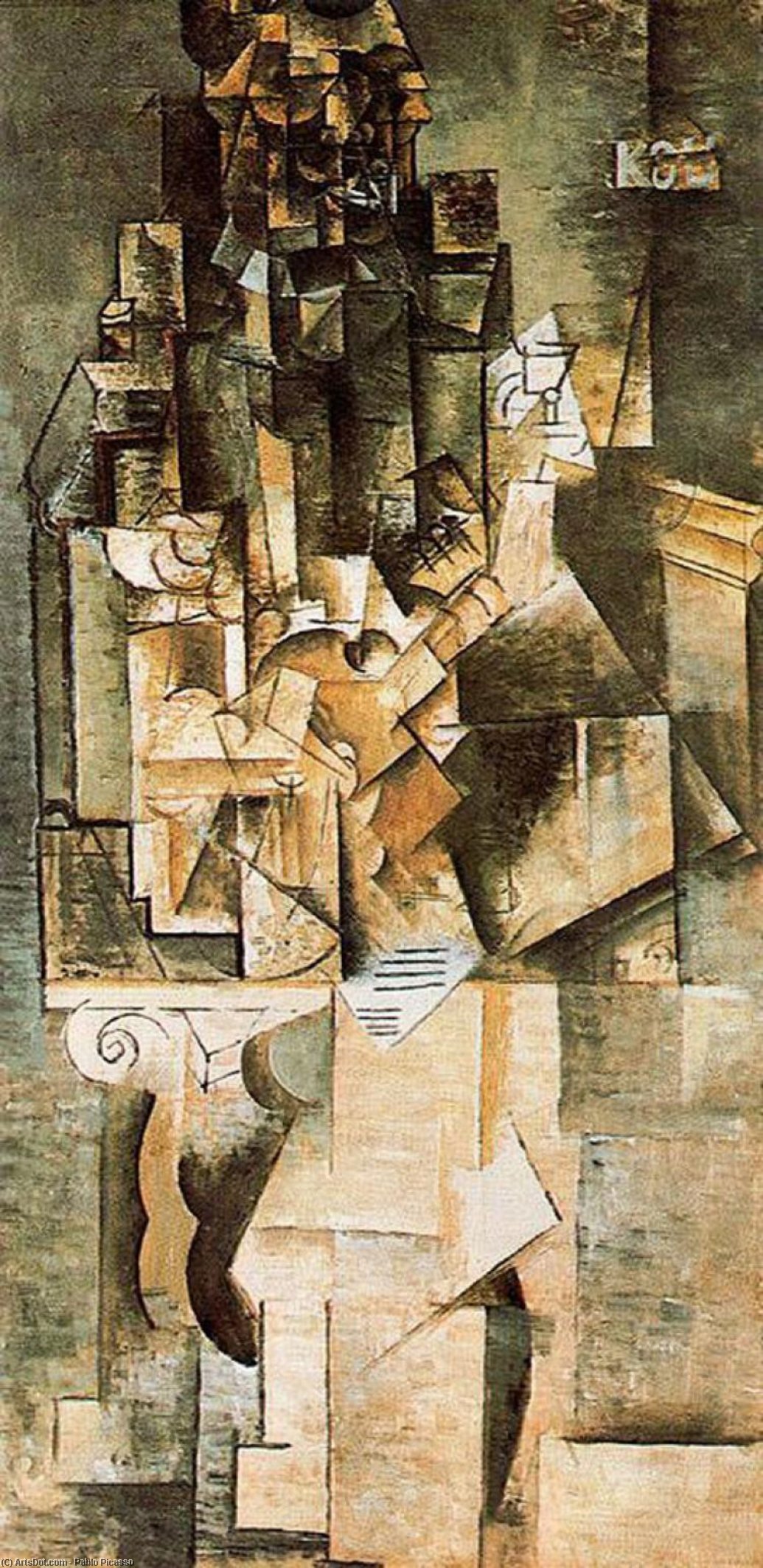 Pablo Picasso - Man with a guitar