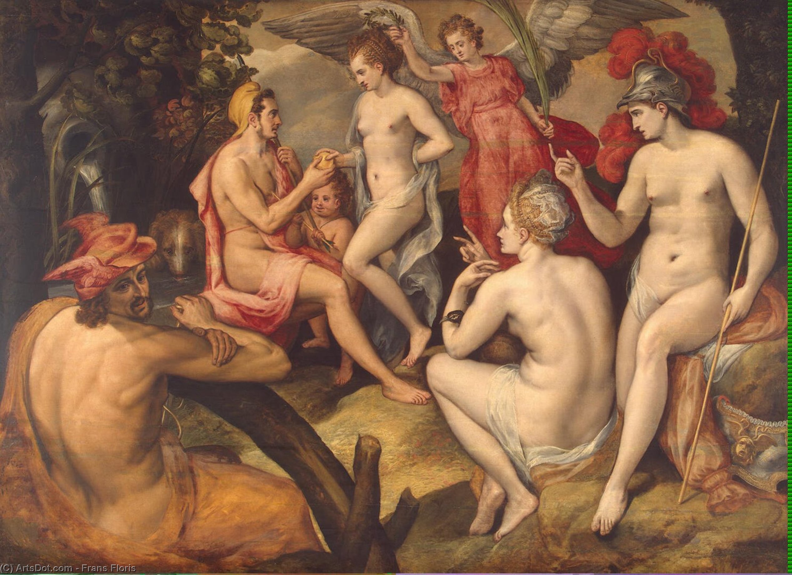 Il Giudizio Di Parigi — Frans Floris