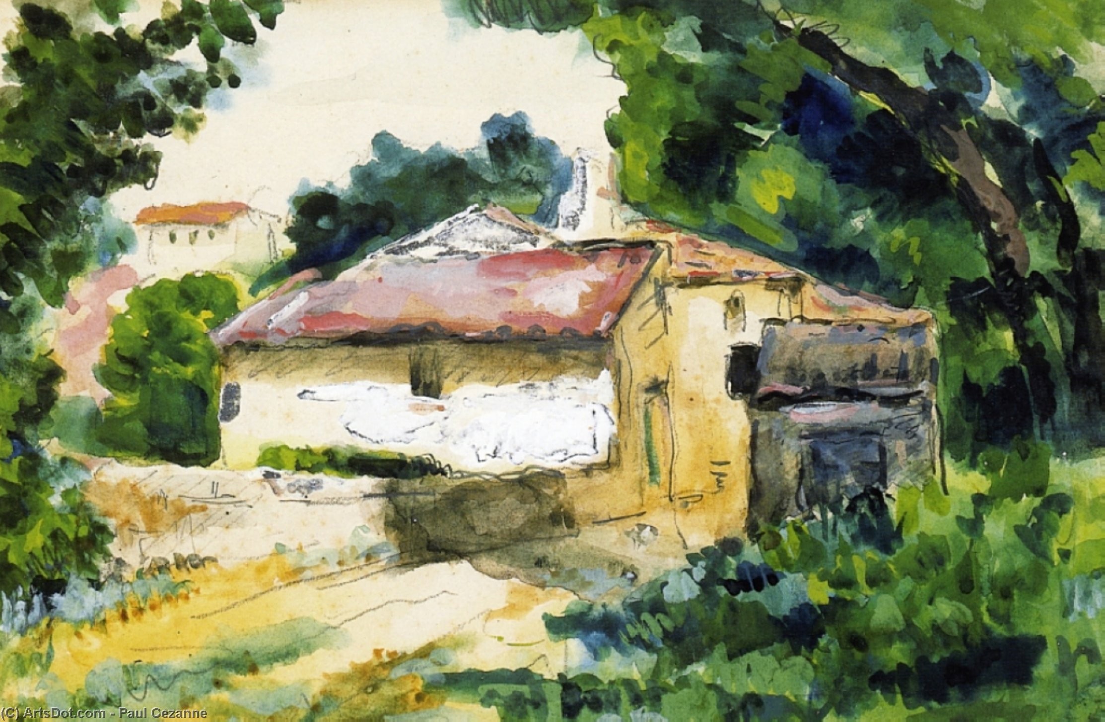 Hus I Provence — Paul Cézanne