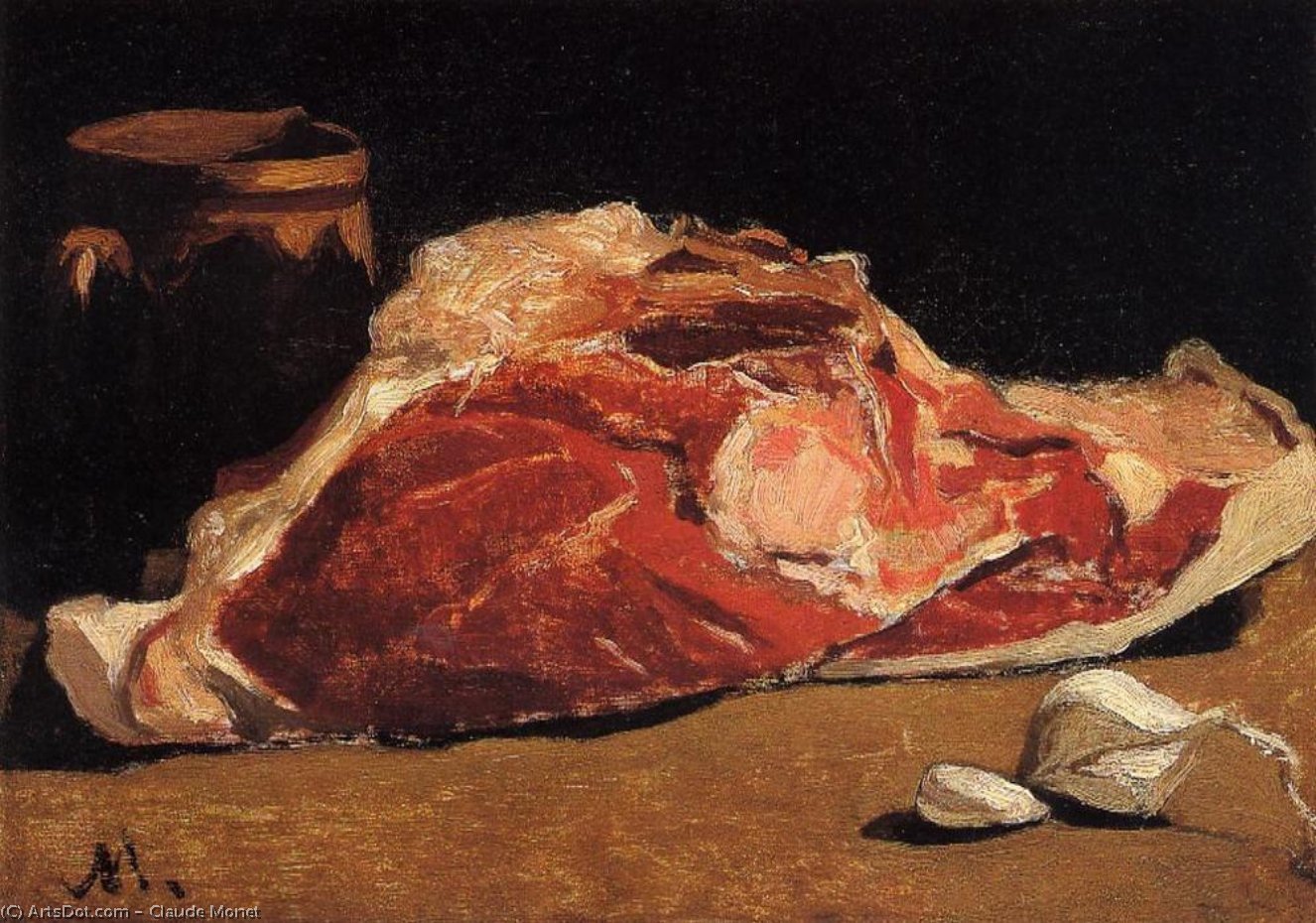 "still Life With Meat" → "натюрморт З М'ясом" — Клод Моне