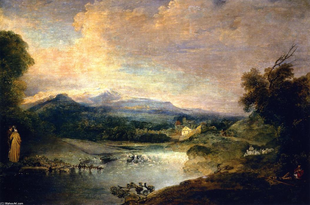 Jean-Antoine Watteau - River Landscape