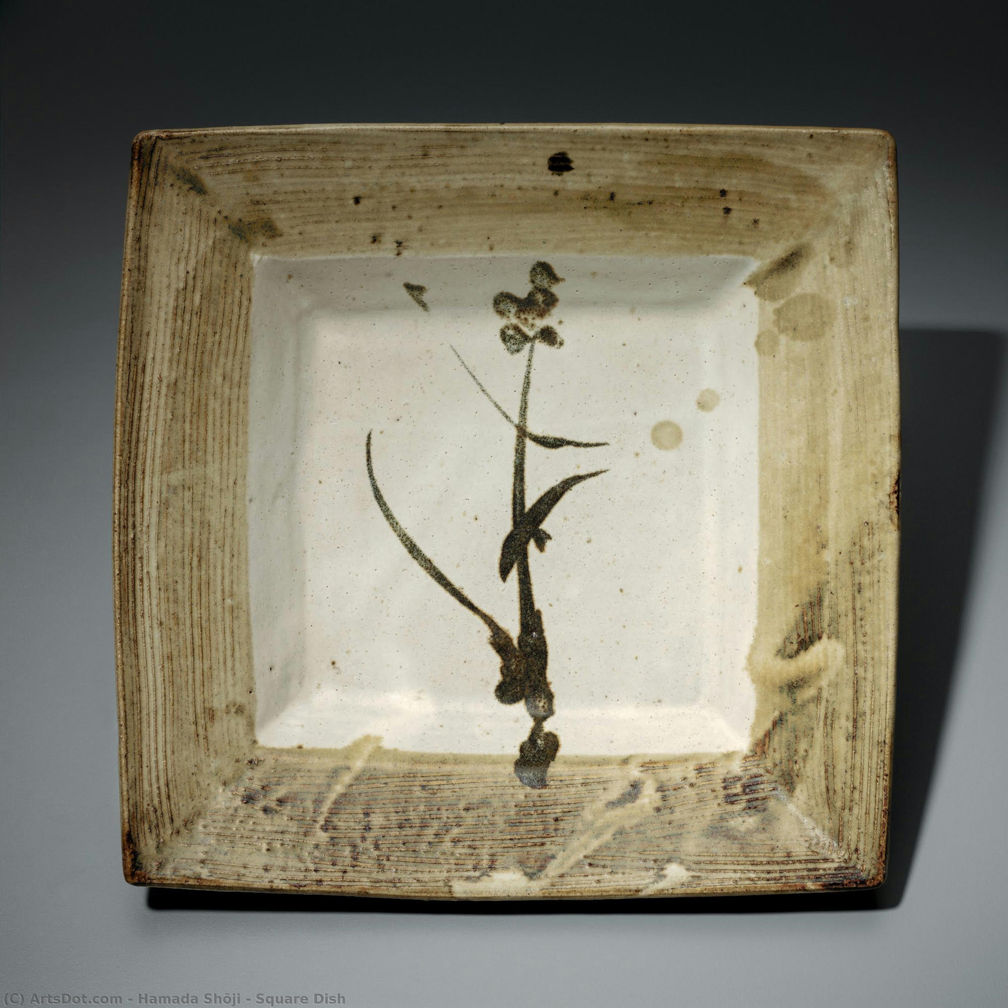 Square Dish — Hamada Shōji