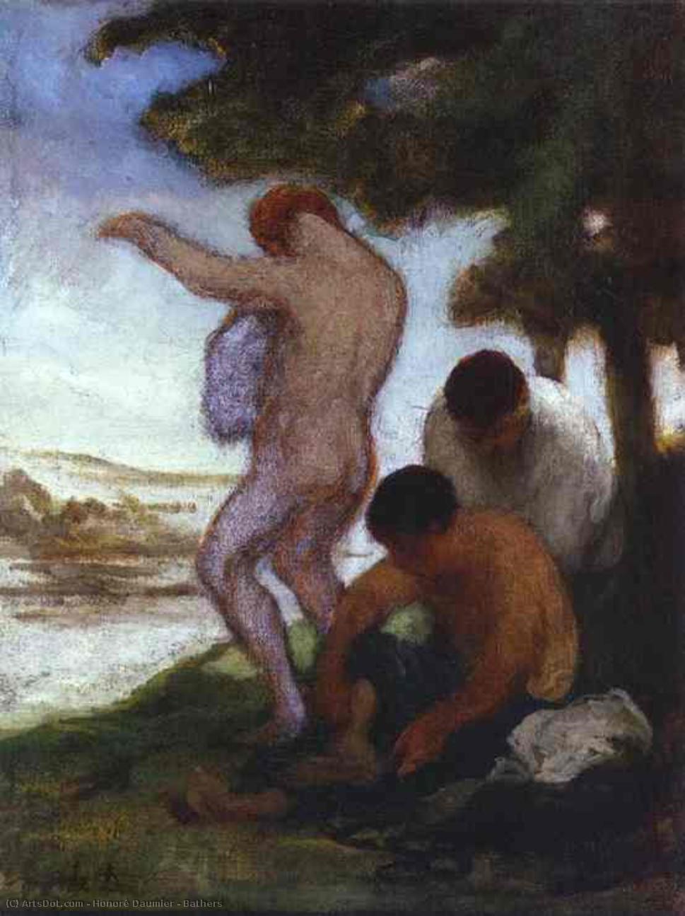 Bathers — Honoré Daumier