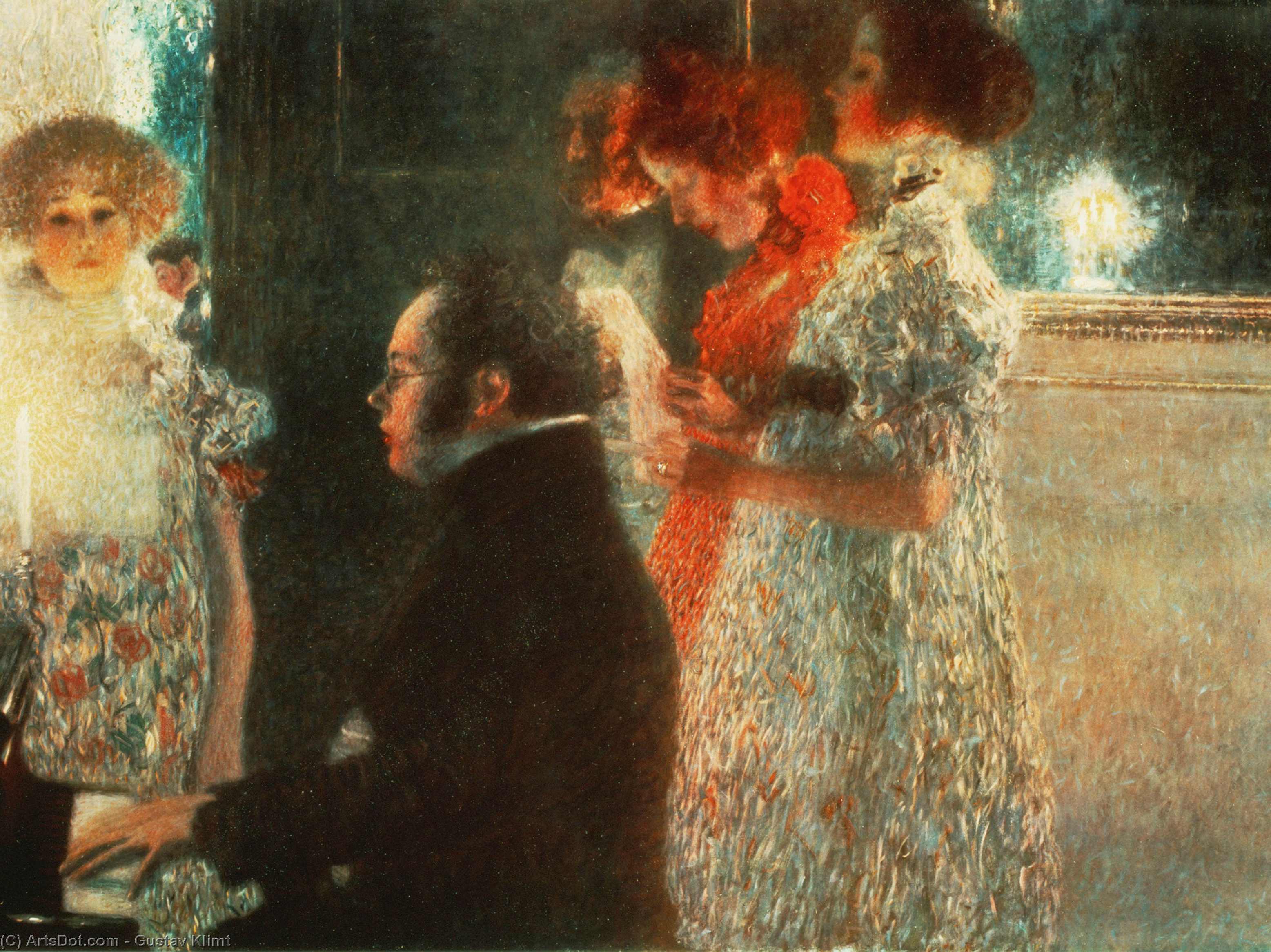Schubert Ved Klaveret — Gustav Klimt
