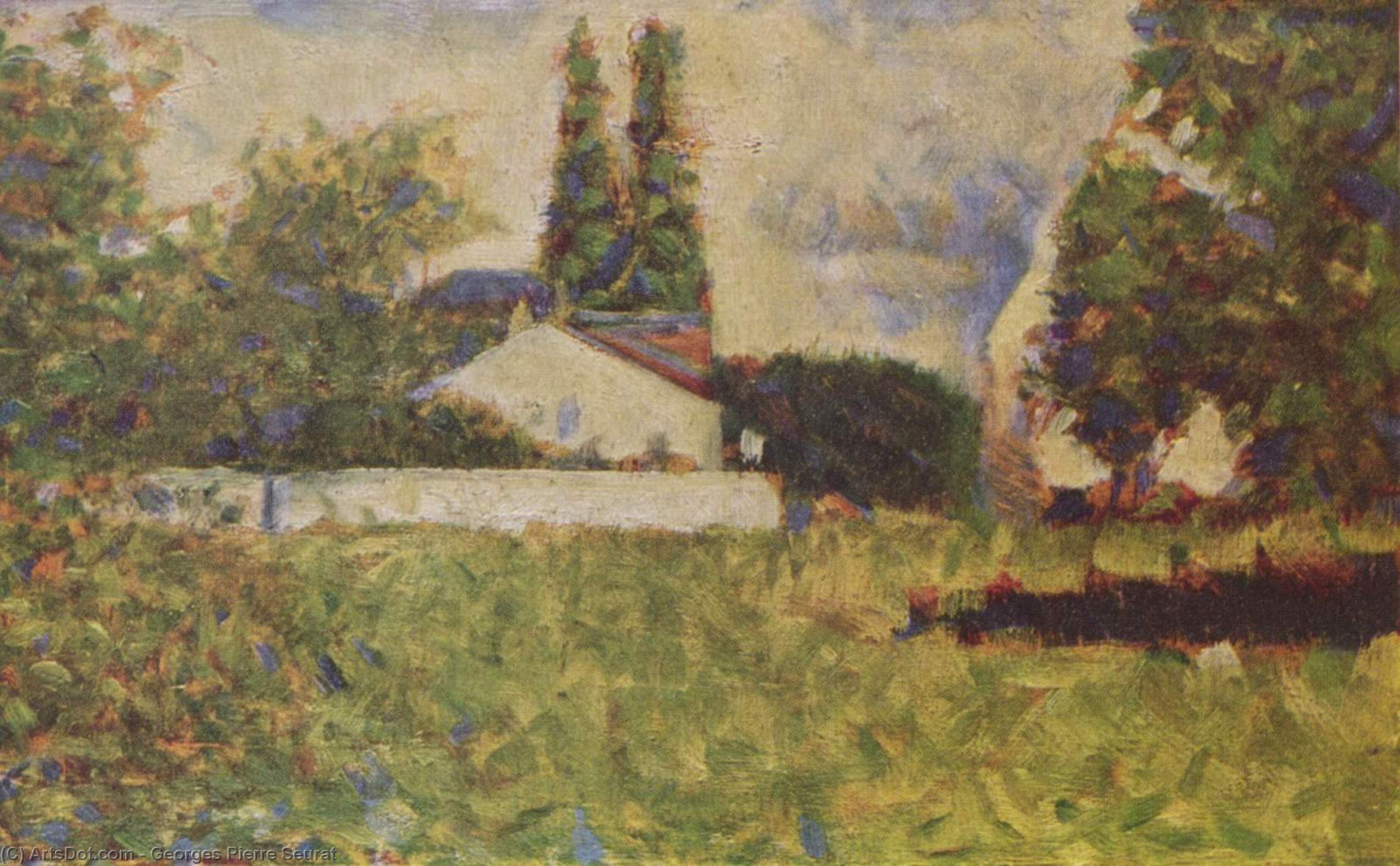 Georges Seurat - A house between trees