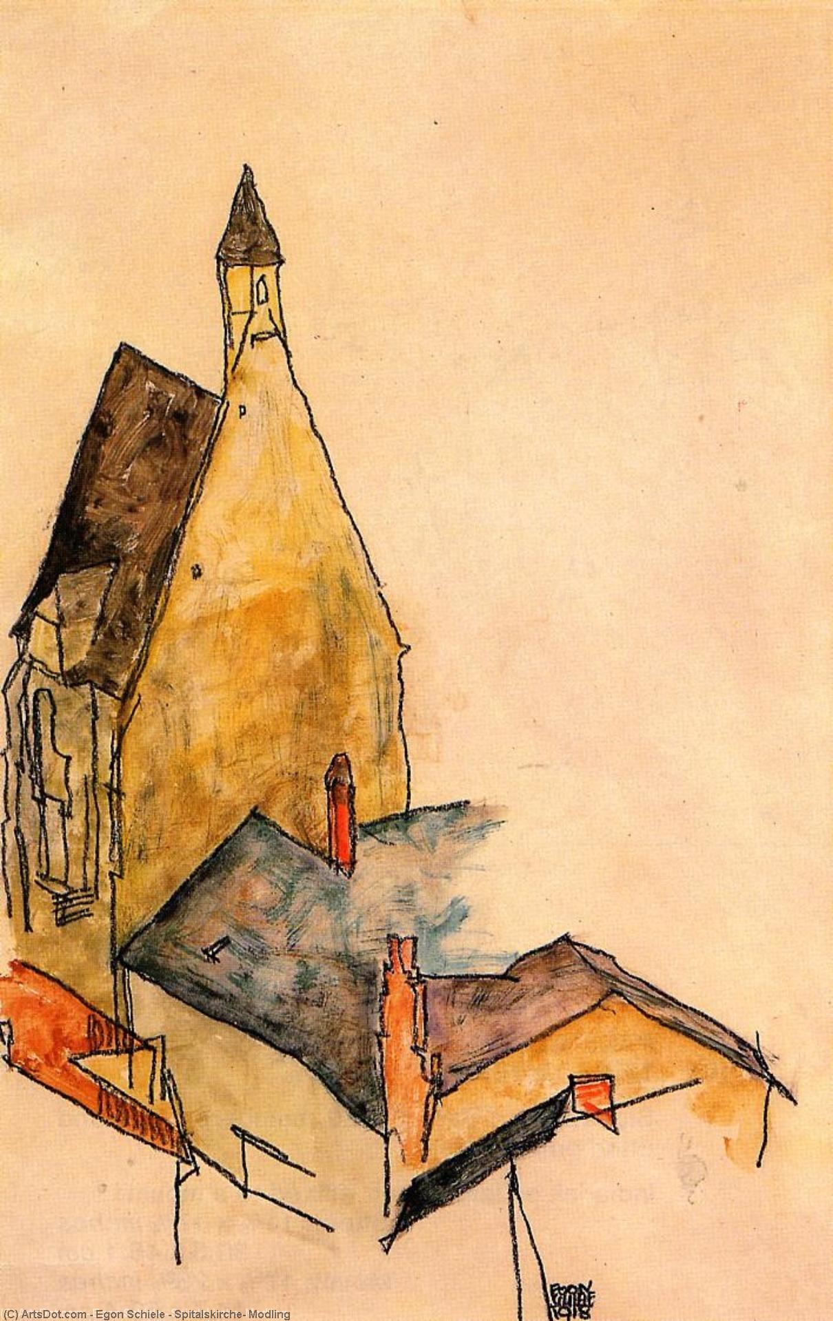 Egon Schiele - Spitalskirche, Modling