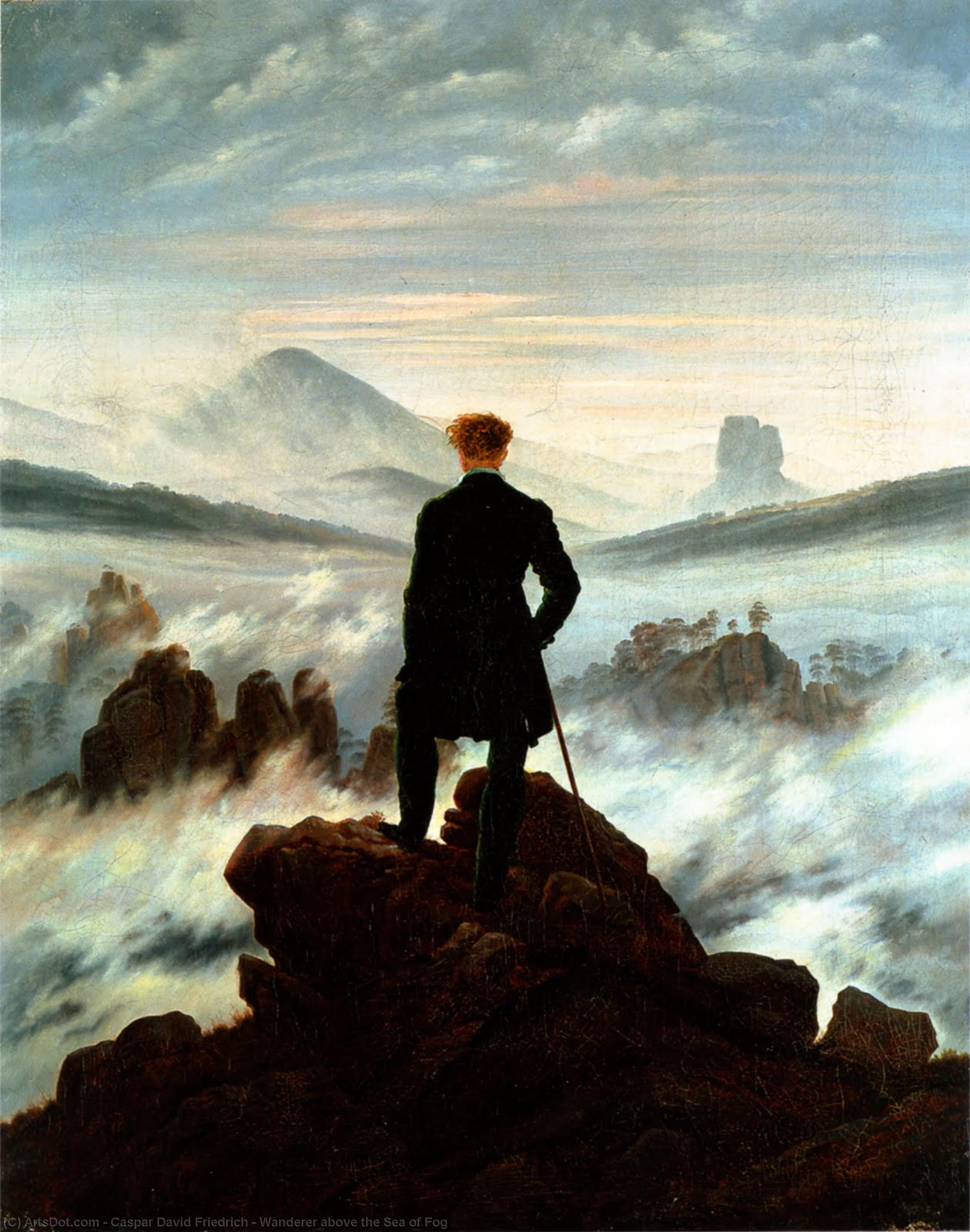 Wanderer Above The Sea Of Fog — Caspar David Friedrich