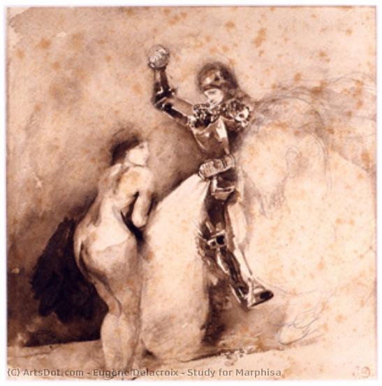 Studio Per Marfisa — Eugène Delacroix