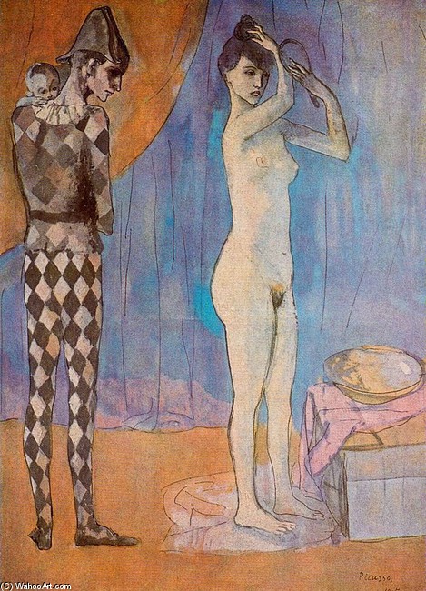 Pablo Picasso - La famiglia dell'harlequin