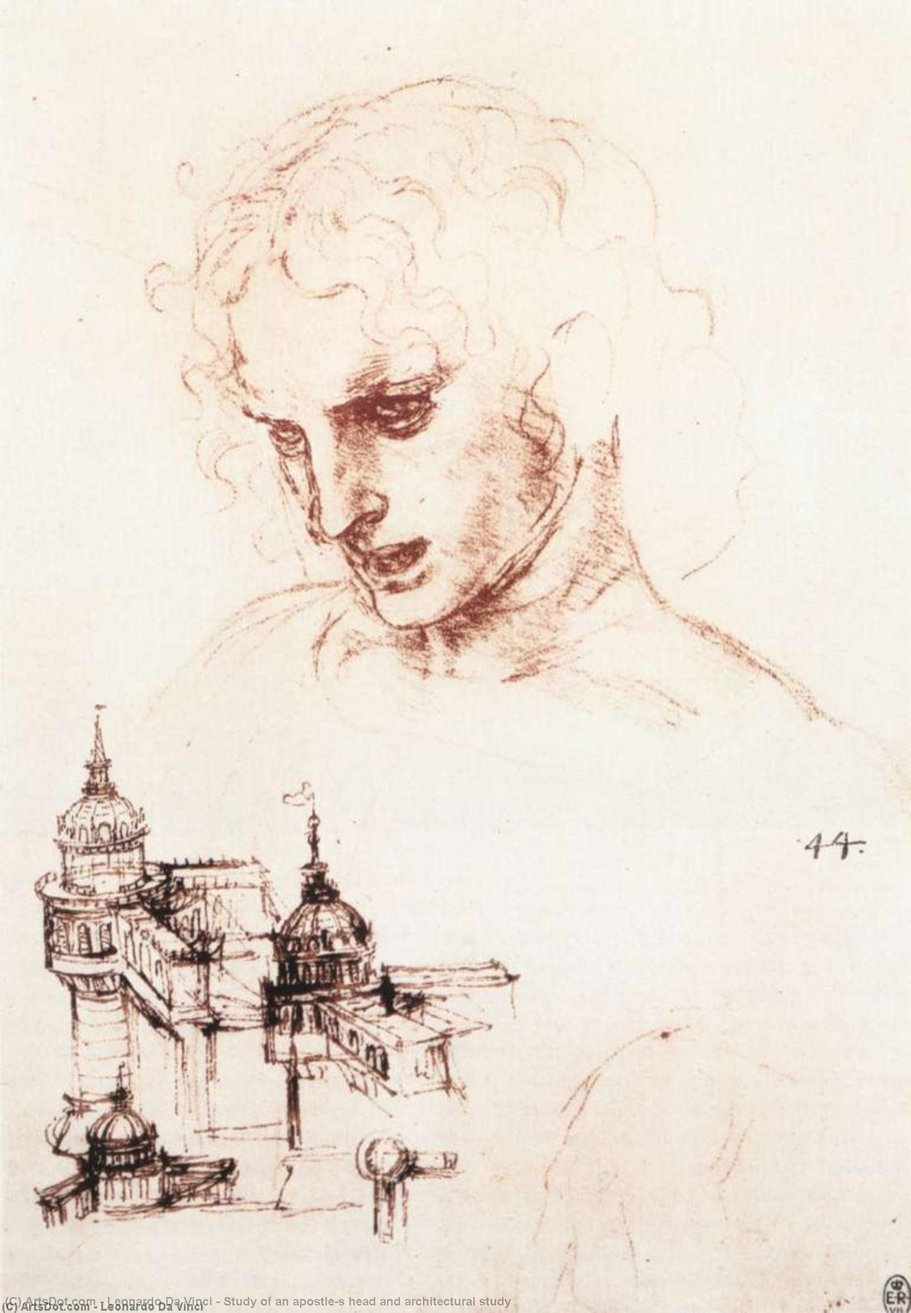 Leonardo Da Vinci - Uuring apostlite pästsist ja arhitektuurse uuringu kohta