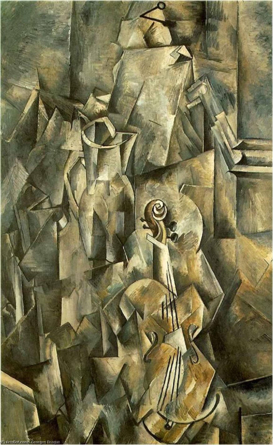 Violin And Pitcher — Žoržas Brakas