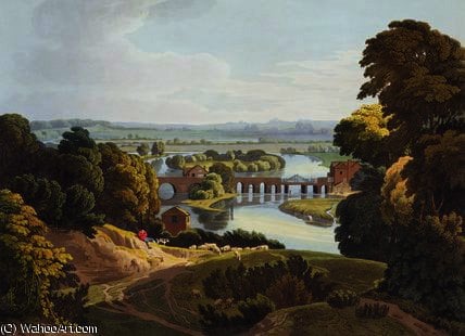 Caversham Bridge, Near Reading — William Havell