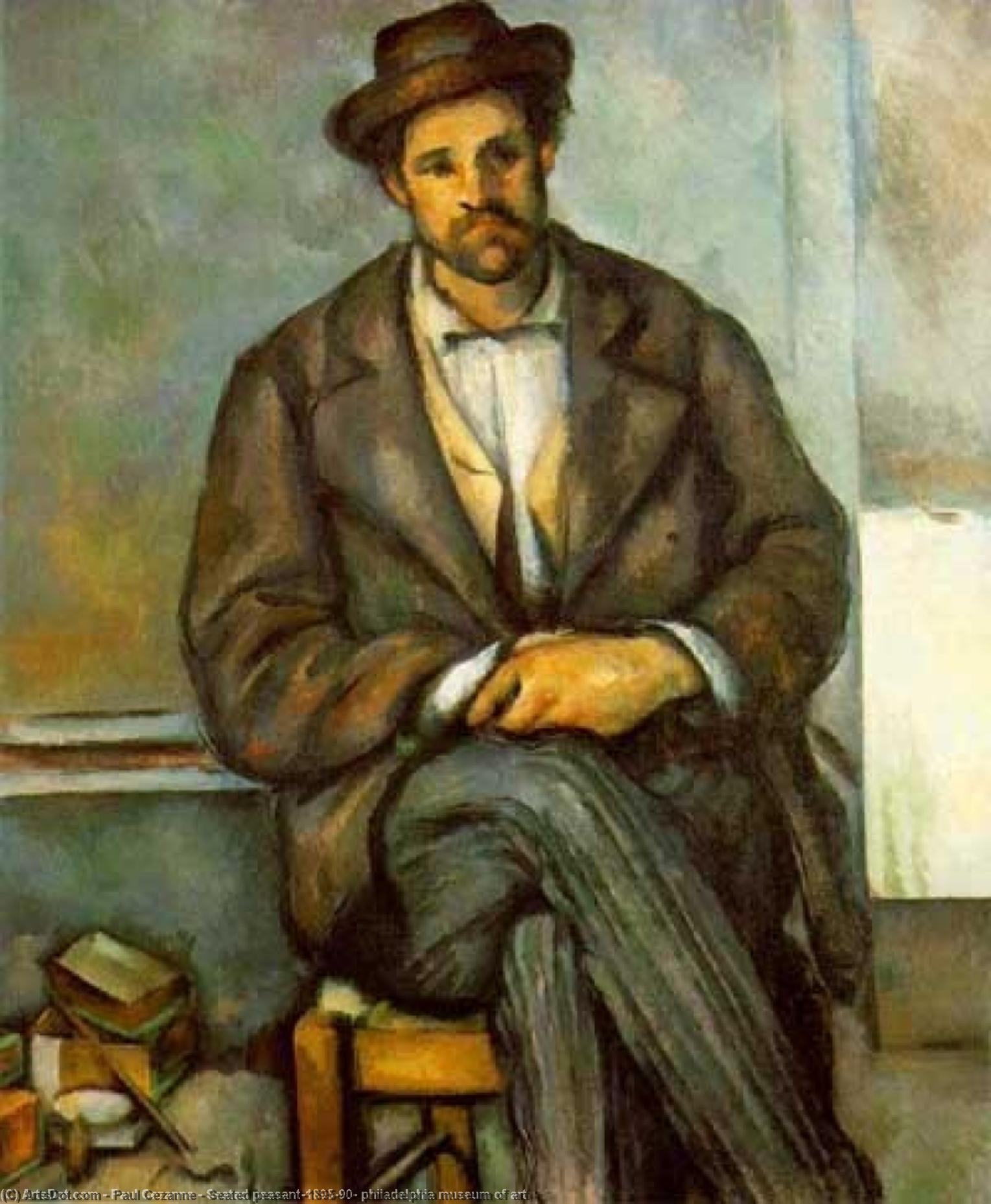 Paul Cézanne - Retrato de hombre sentado