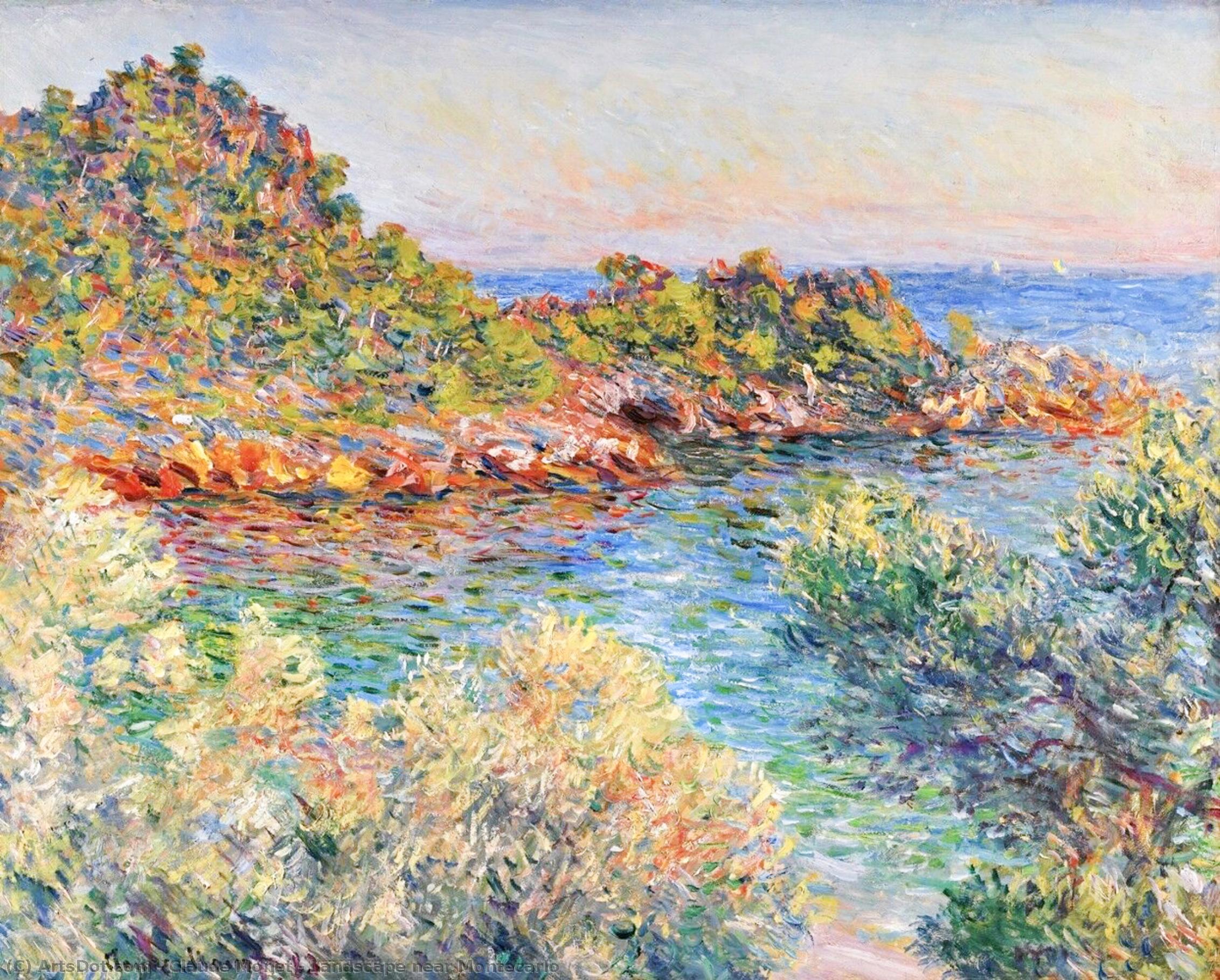Landschaft Bei Montecarlo — Claude Monet