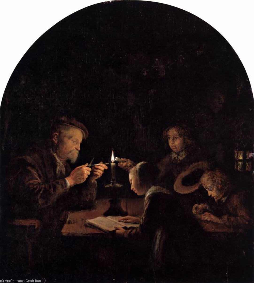 An Evening School — Gerard Dou