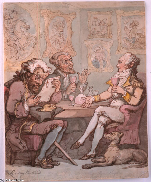 Raising The Wind — Thomas Rowlandson